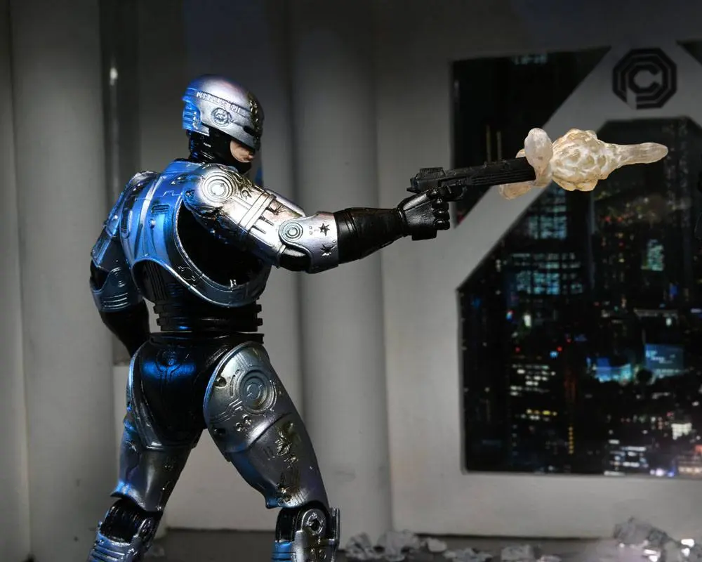 RoboCop akcijska figura Ultimate Battle Damaged RoboCop sa stolicom 18 cm fotografija proizvoda