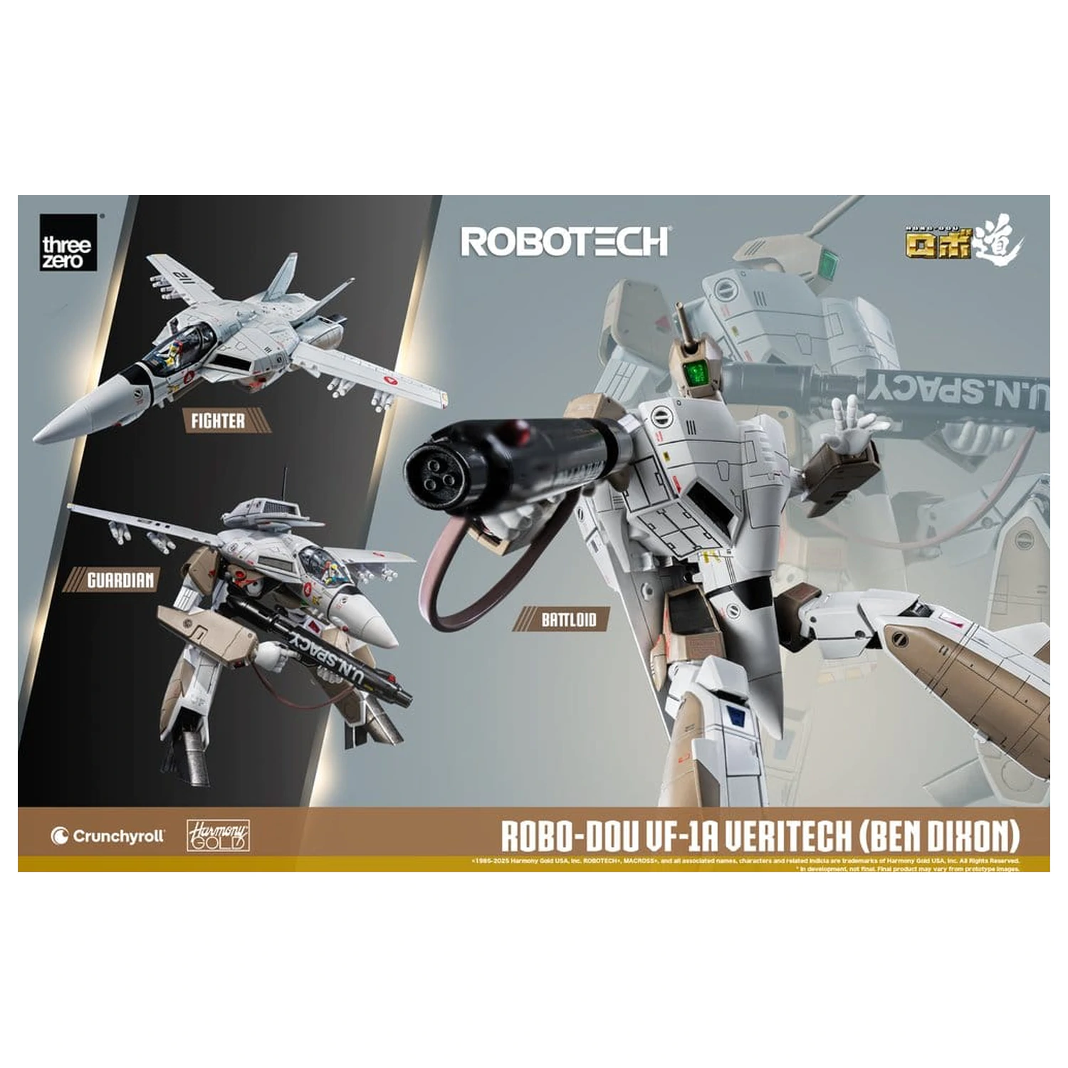Robotech figura ROBO-DOU VF-1A Veritech (Ben Dixon) 20 cm fotografija proizvoda