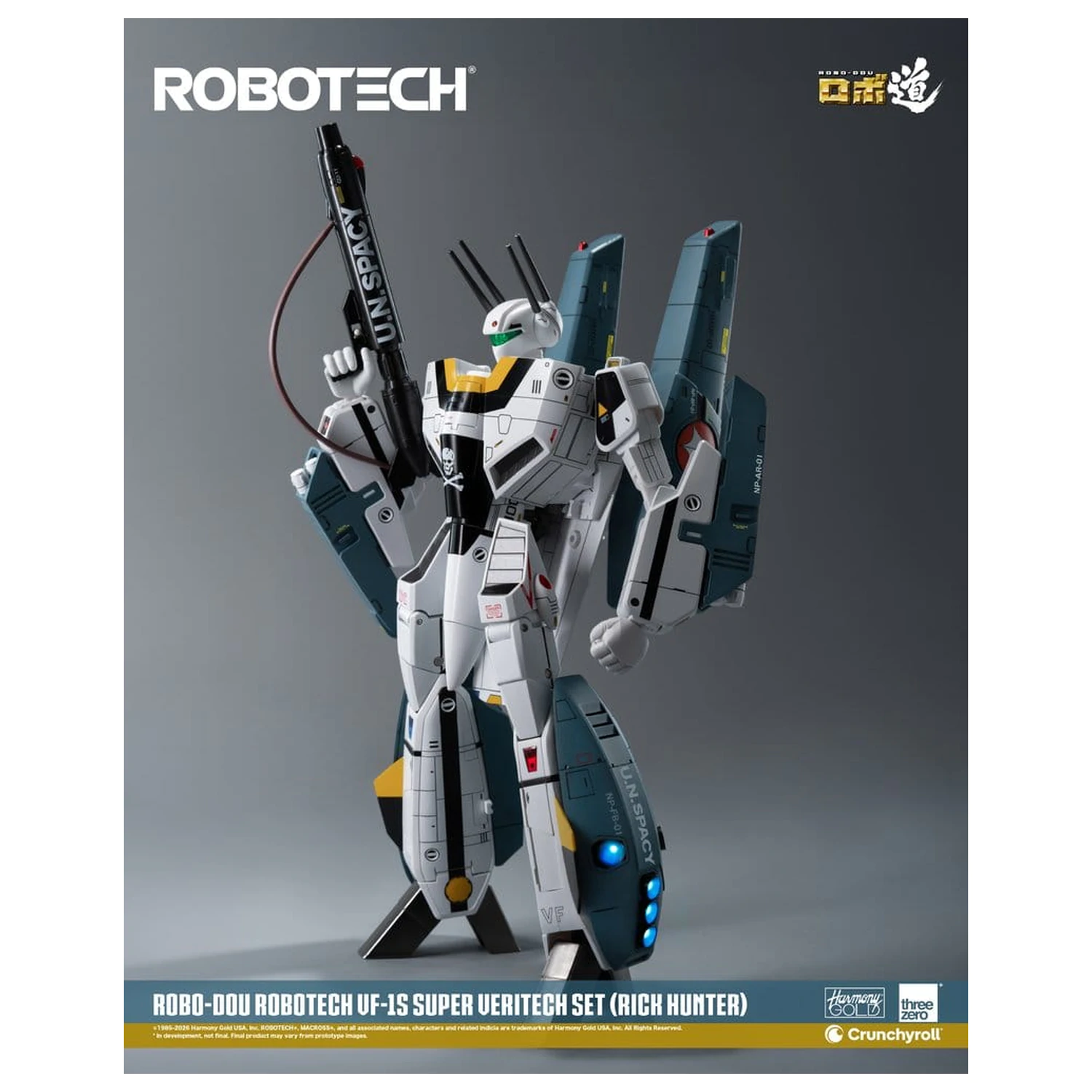 Robotech Robo-Dou akcijska figura VF-1S Super Veritech set (Rick Hunter) 20 cm fotografija proizvoda