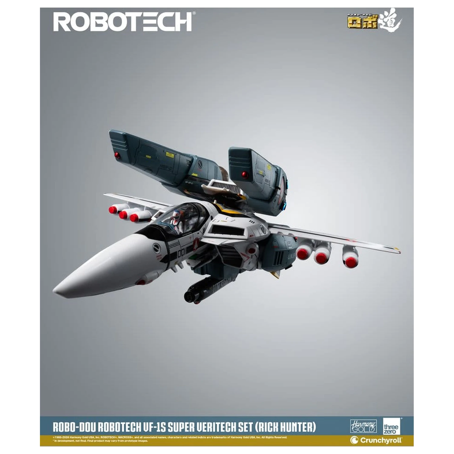 Robotech Robo-Dou akcijska figura VF-1S Super Veritech set (Rick Hunter) 20 cm fotografija proizvoda