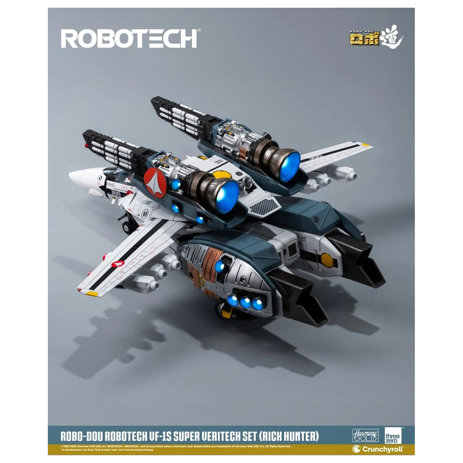 Robotech Robo-Dou akcijska figura VF-1S Super Veritech set (Rick Hunter) 20 cm fotografija proizvoda