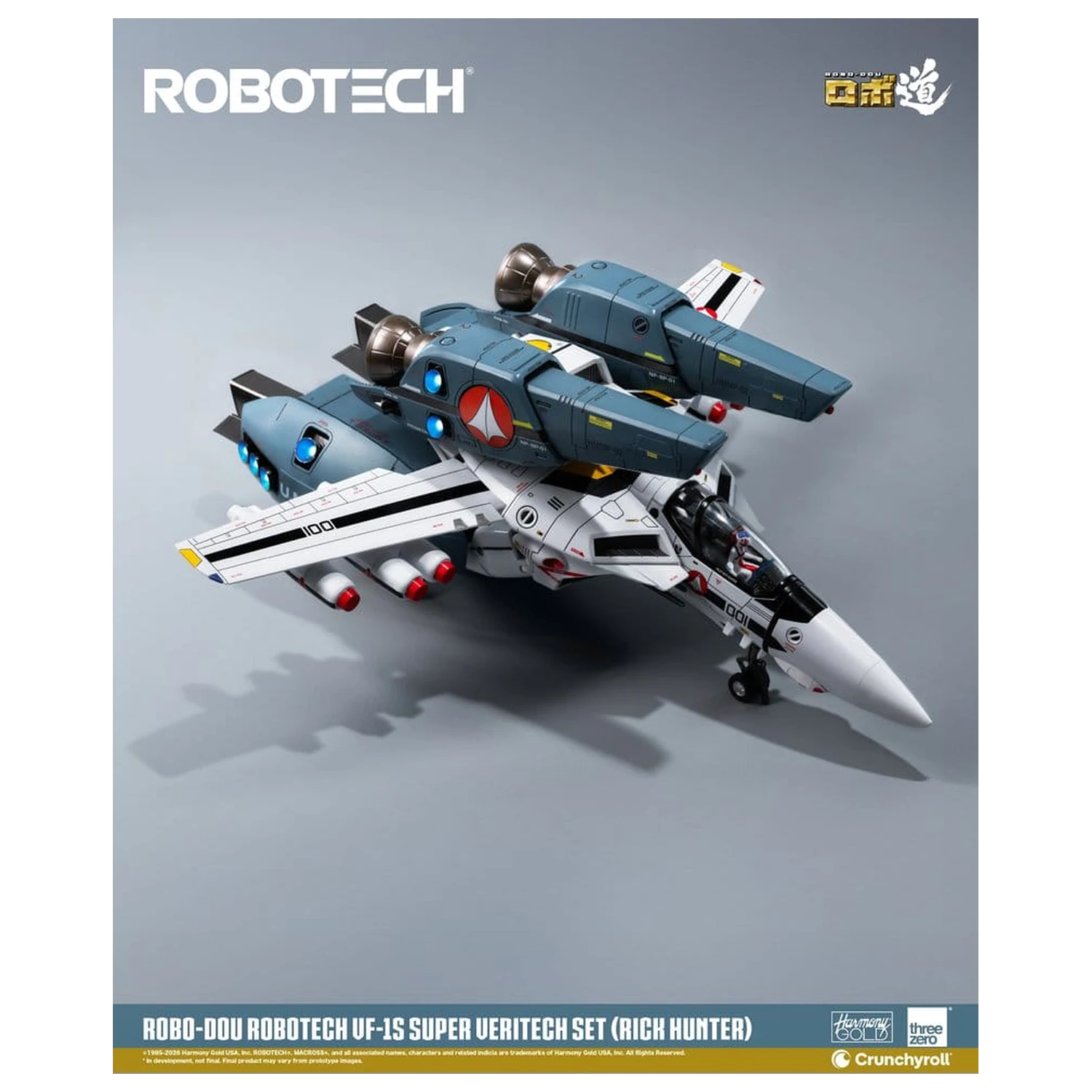 Robotech Robo-Dou akcijska figura VF-1S Super Veritech set (Rick Hunter) 20 cm fotografija proizvoda