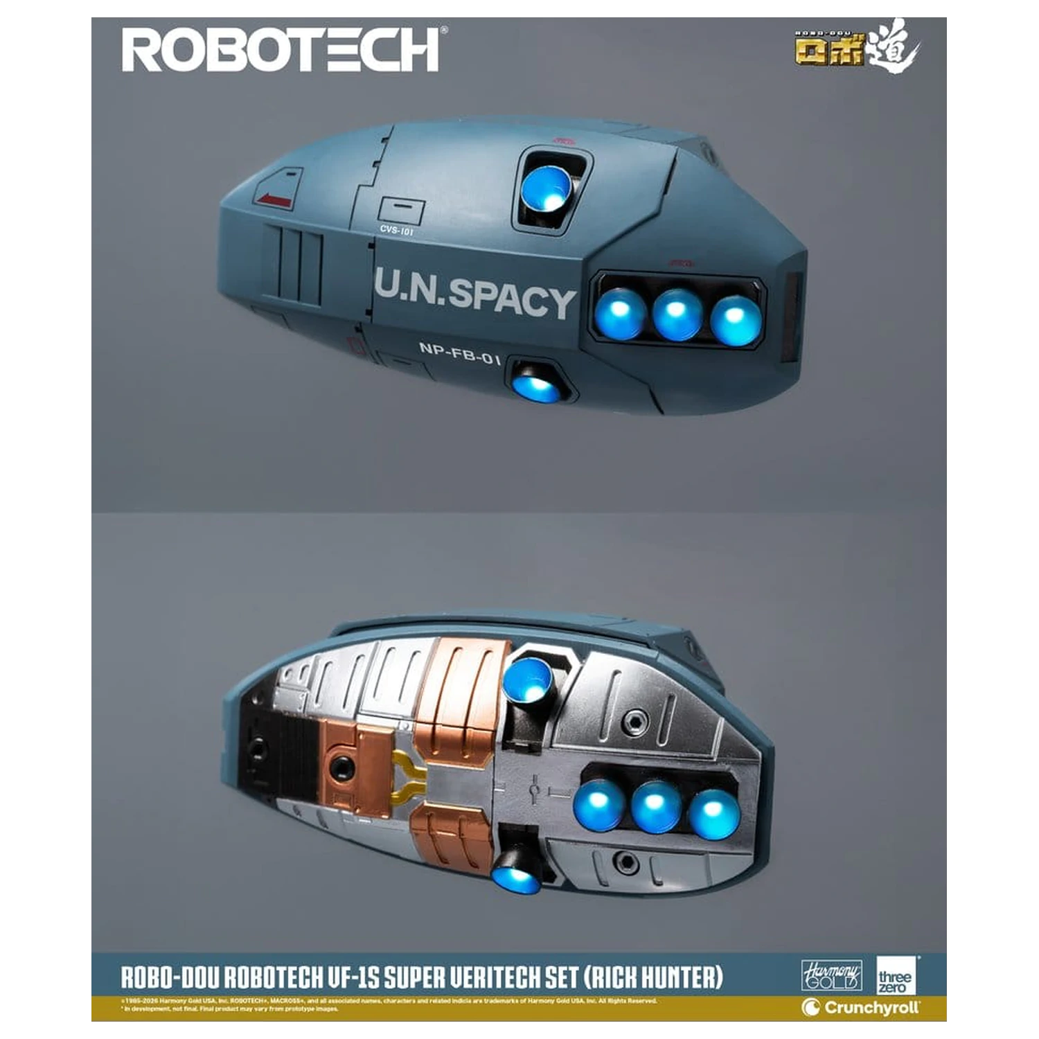 Robotech Robo-Dou akcijska figura VF-1S Super Veritech set (Rick Hunter) 20 cm fotografija proizvoda