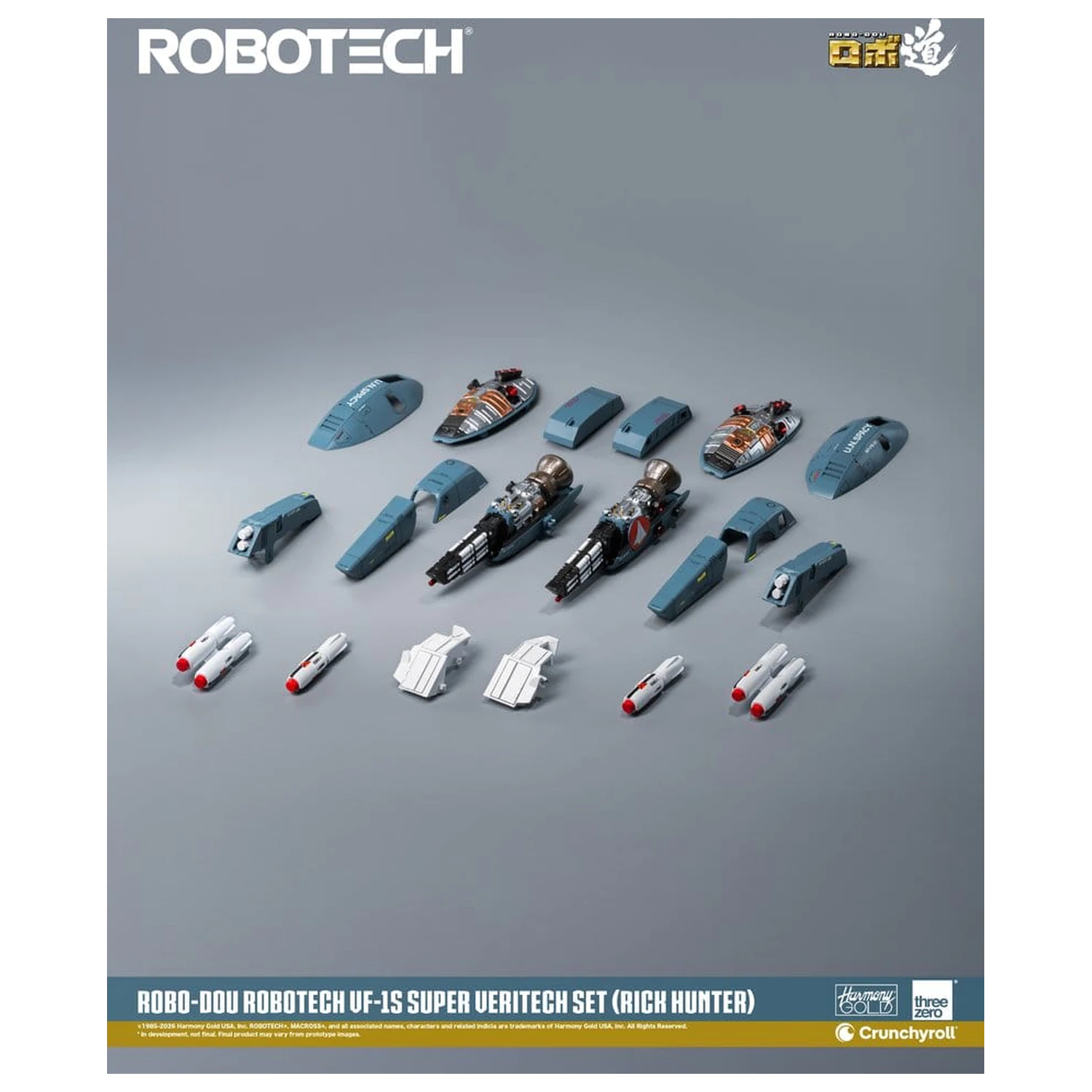 Robotech Robo-Dou akcijska figura VF-1S Super Veritech set (Rick Hunter) 20 cm fotografija proizvoda