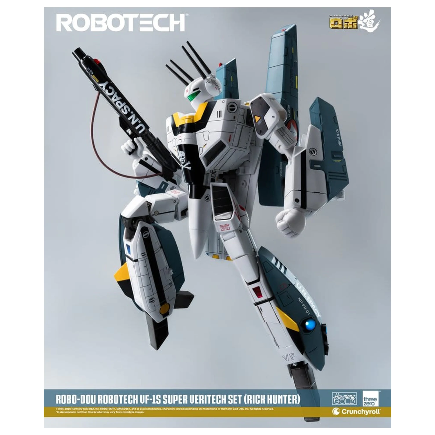 Robotech Robo-Dou akcijska figura VF-1S Super Veritech set (Rick Hunter) 20 cm fotografija proizvoda
