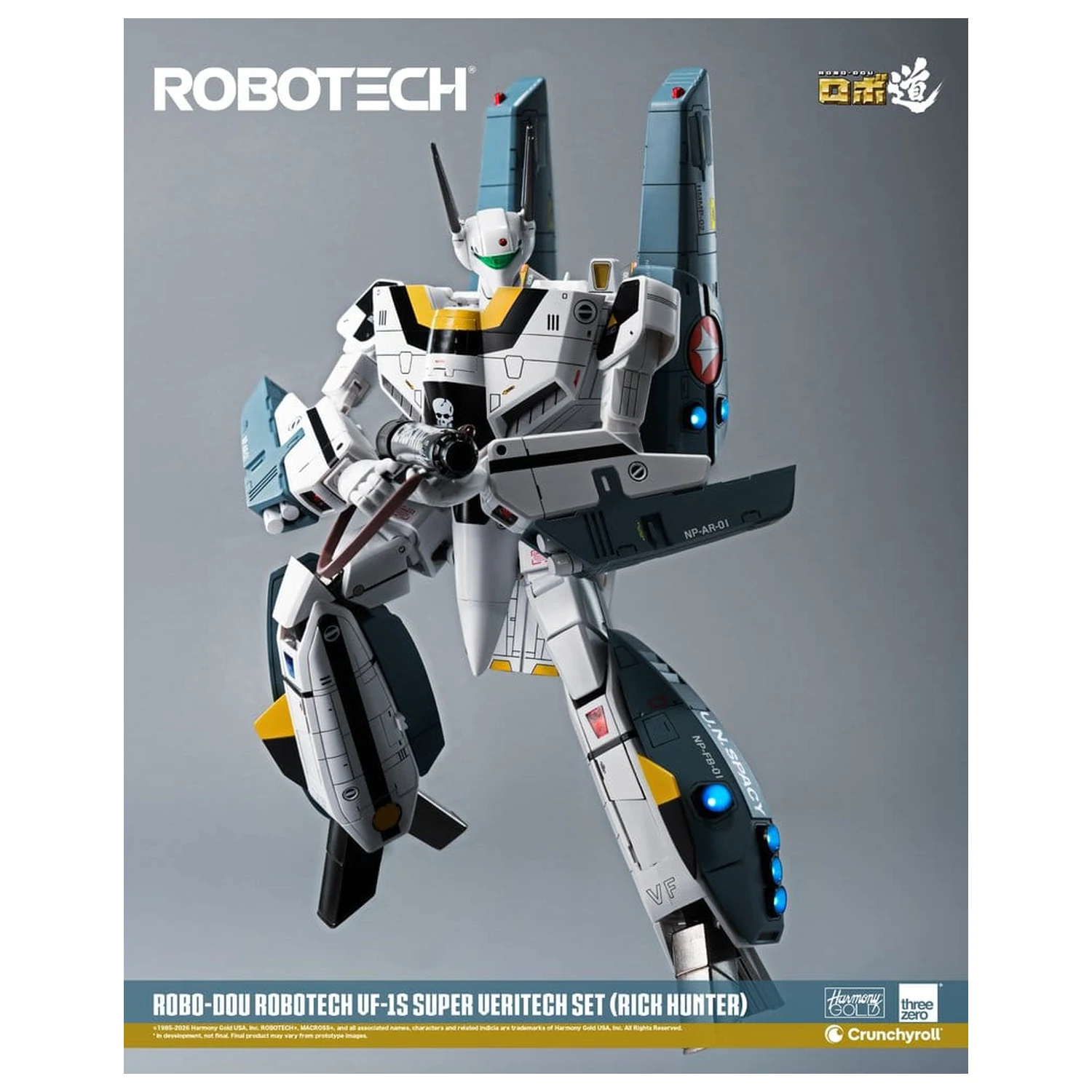 Robotech Robo-Dou akcijska figura VF-1S Super Veritech set (Rick Hunter) 20 cm fotografija proizvoda
