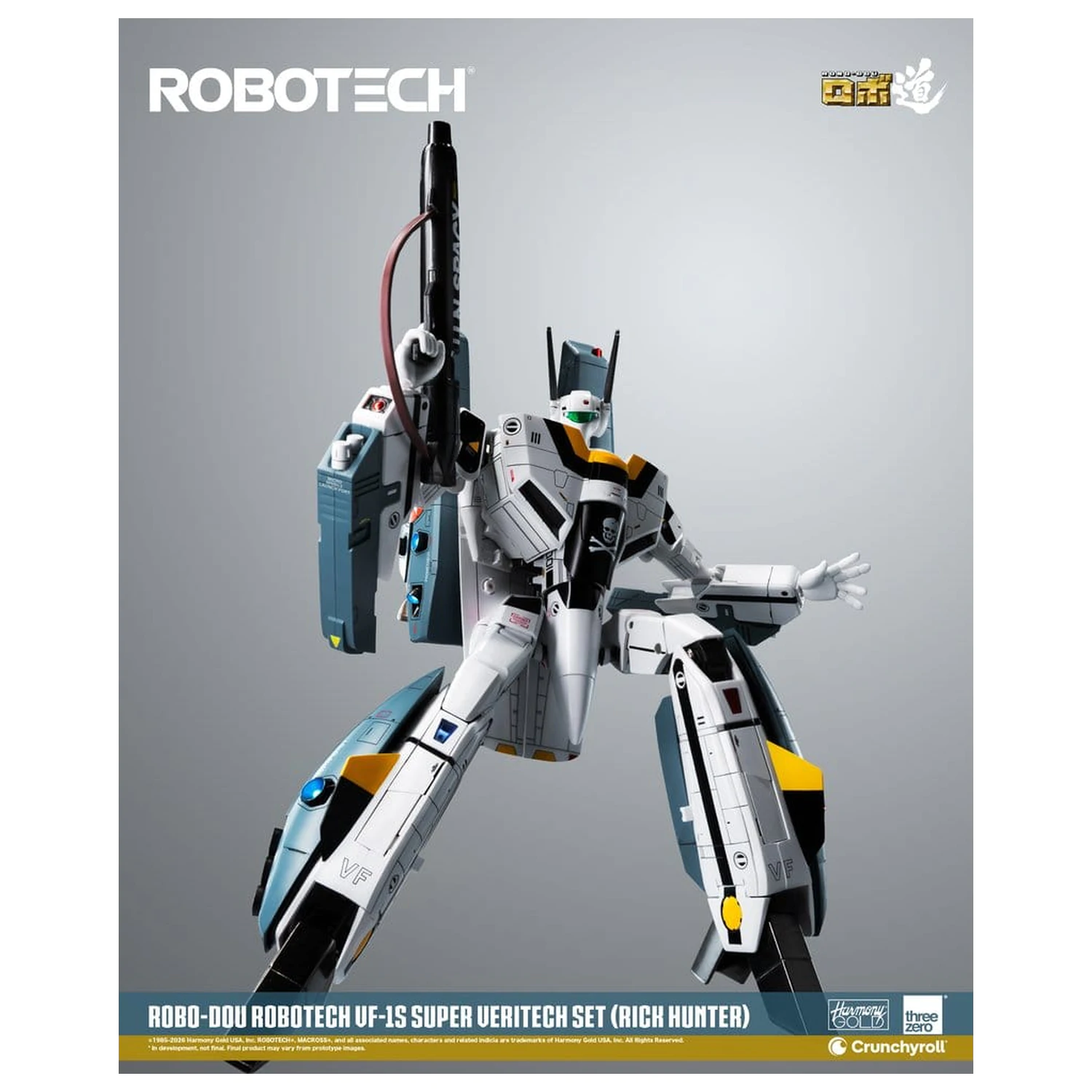Robotech Robo-Dou akcijska figura VF-1S Super Veritech set (Rick Hunter) 20 cm fotografija proizvoda