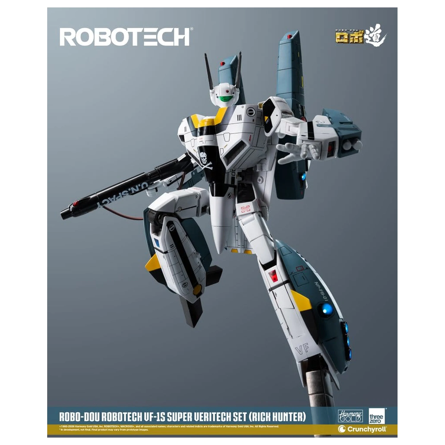 Robotech Robo-Dou akcijska figura VF-1S Super Veritech set (Rick Hunter) 20 cm fotografija proizvoda