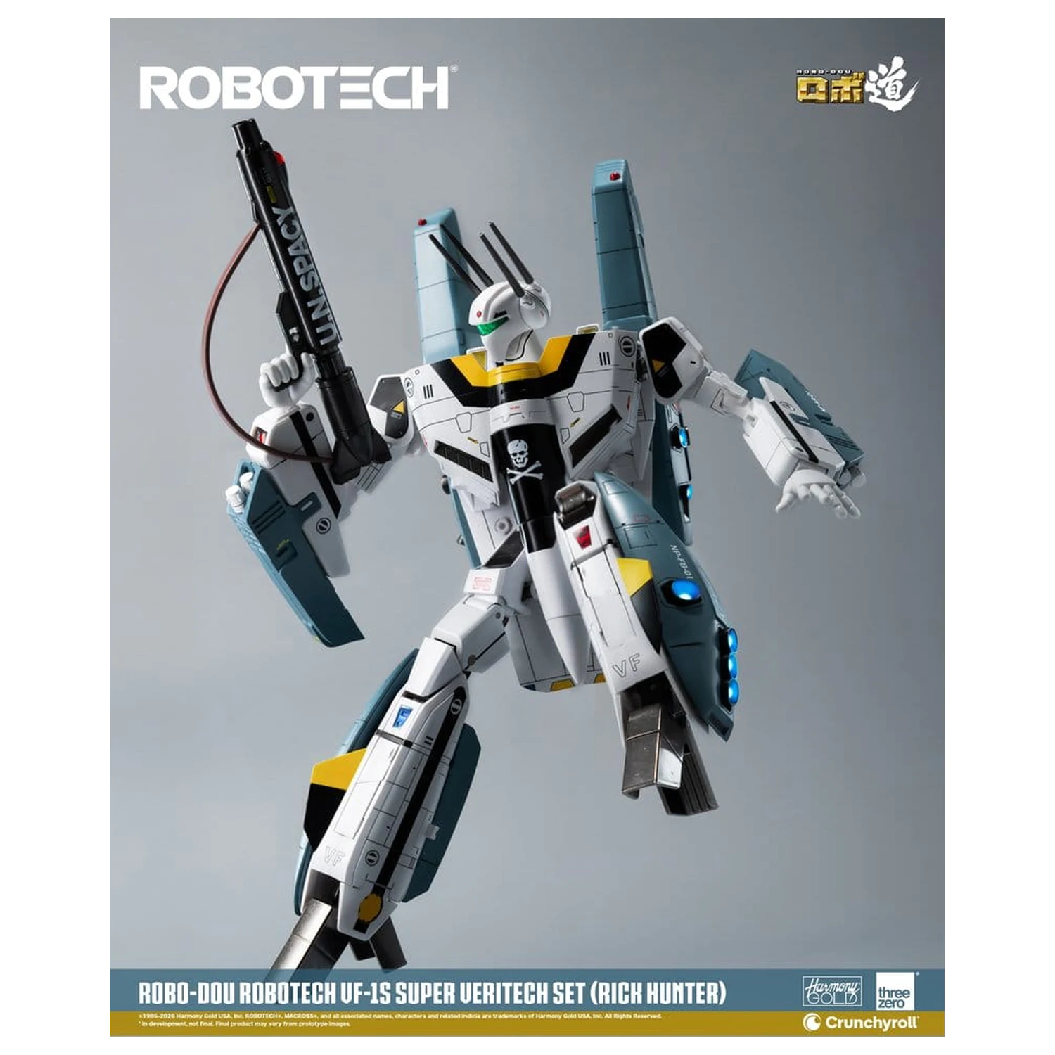 Robotech Robo-Dou akcijska figura VF-1S Super Veritech set (Rick Hunter) 20 cm fotografija proizvoda