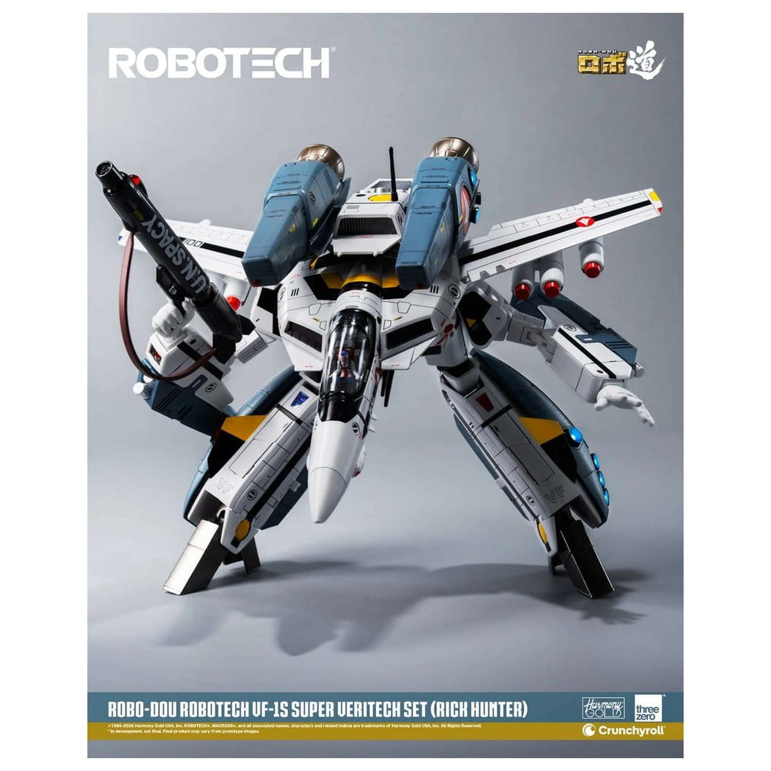 Robotech Robo-Dou akcijska figura VF-1S Super Veritech set (Rick Hunter) 20 cm fotografija proizvoda