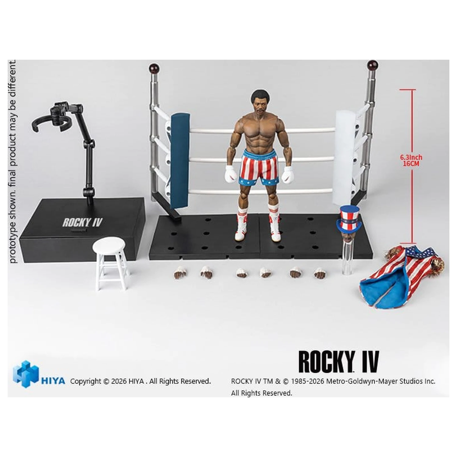 Rocky IV Exquisite Super Series Akcijska figura 1/12 Apollo 16 cm fotografija proizvoda