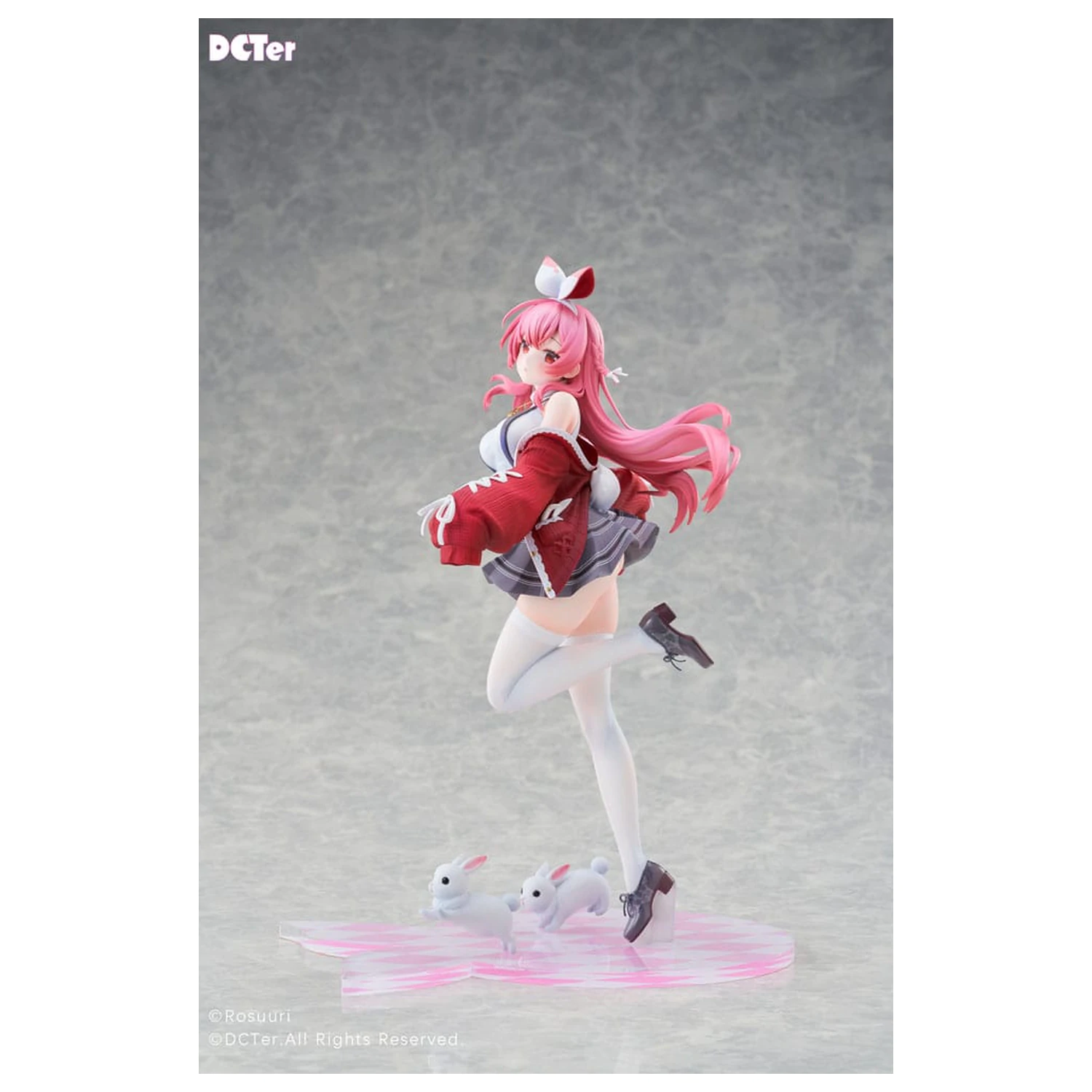 Rosuuri Original Character PVC kip 1/7 White Rabbit Rosu Casual Clothes Ver. 25 cm fotografija proizvoda