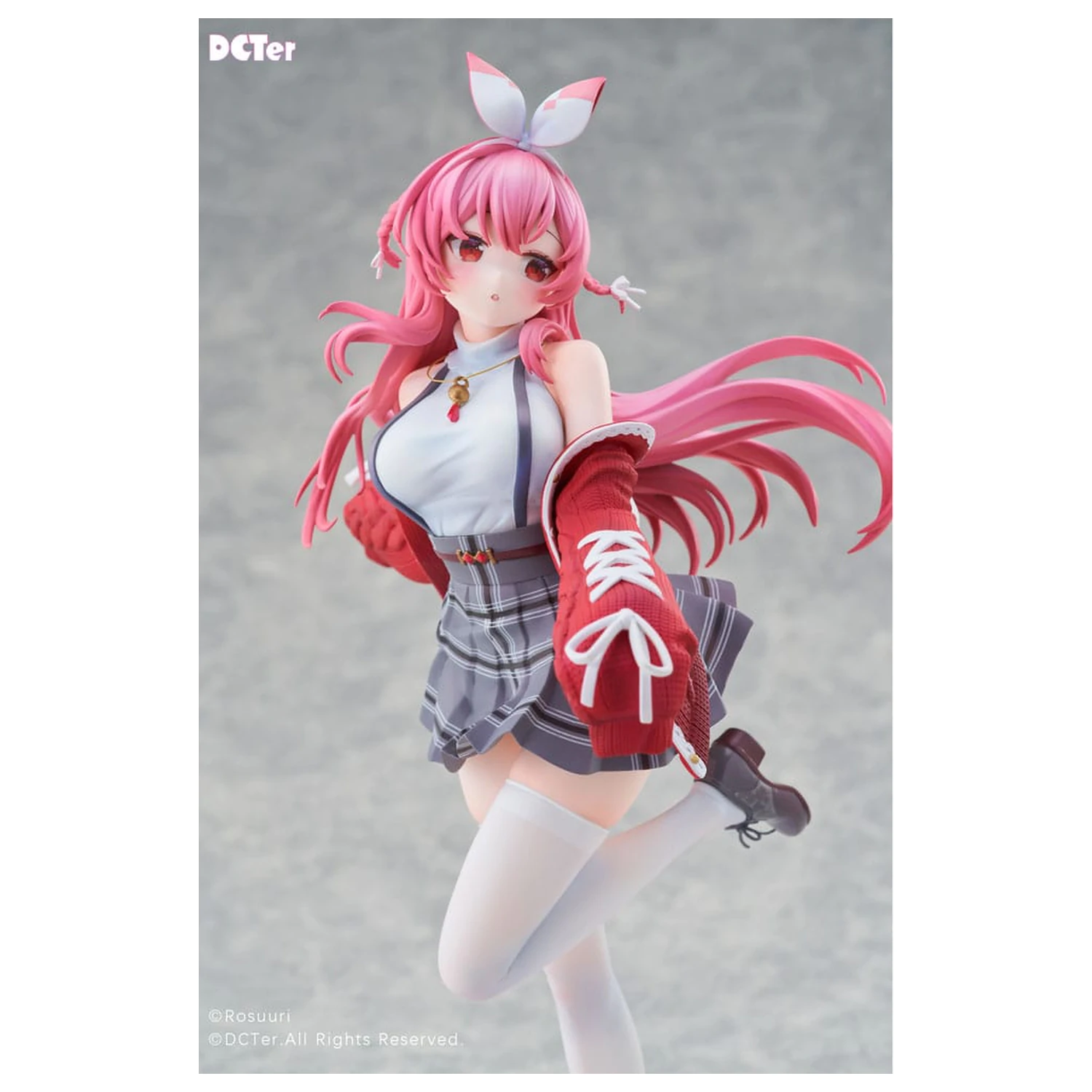 Rosuuri Original Character PVC kip 1/7 White Rabbit Rosu Casual Clothes Ver. 25 cm fotografija proizvoda
