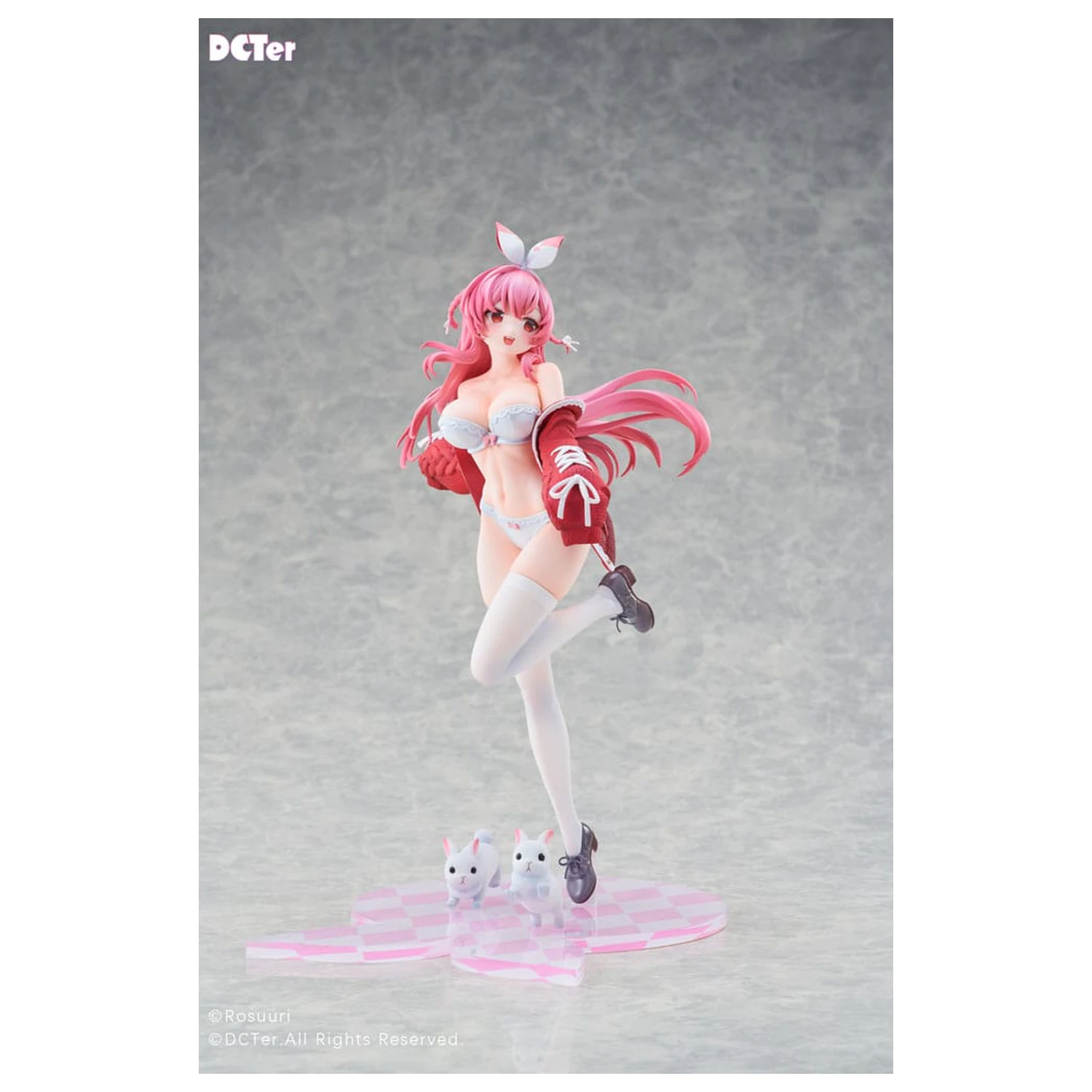 Rosuuri Original Character PVC kip 1/7 White Rabbit Rosu Swimsuit Ver. 25 cm fotografija proizvoda