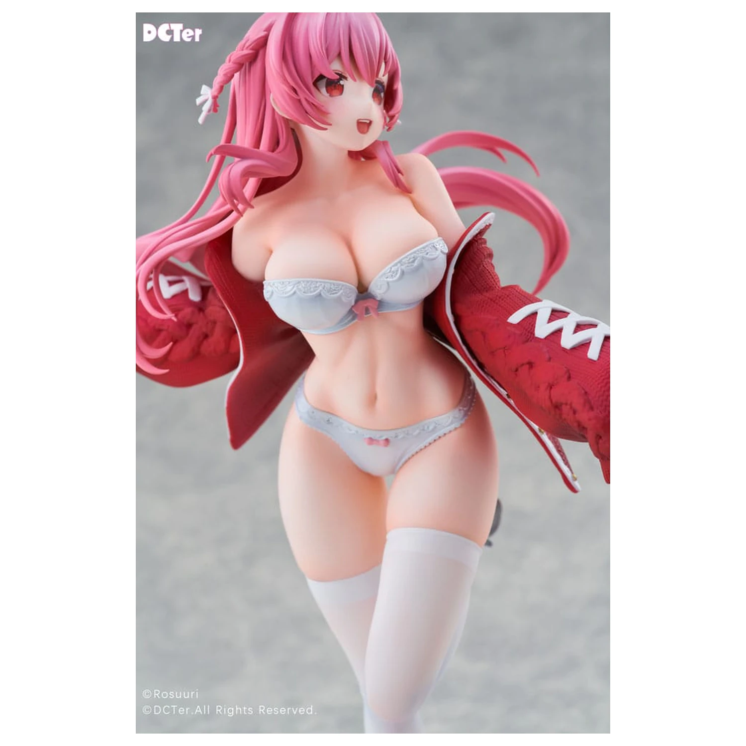 Rosuuri Original Character PVC kip 1/7 White Rabbit Rosu Swimsuit Ver. 25 cm fotografija proizvoda