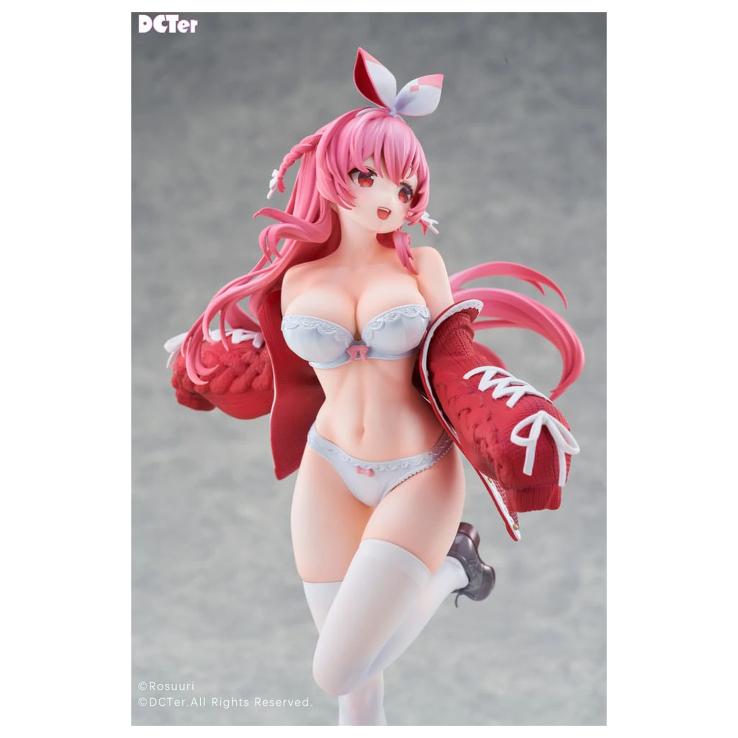 Rosuuri Original Character PVC kip 1/7 White Rabbit Rosu Swimsuit Ver. 25 cm fotografija proizvoda