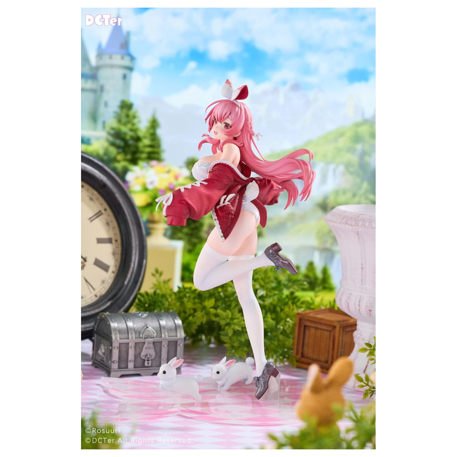 Rosuuri Original Character PVC kip 1/7 White Rabbit Rosu Swimsuit Ver. 25 cm fotografija proizvoda