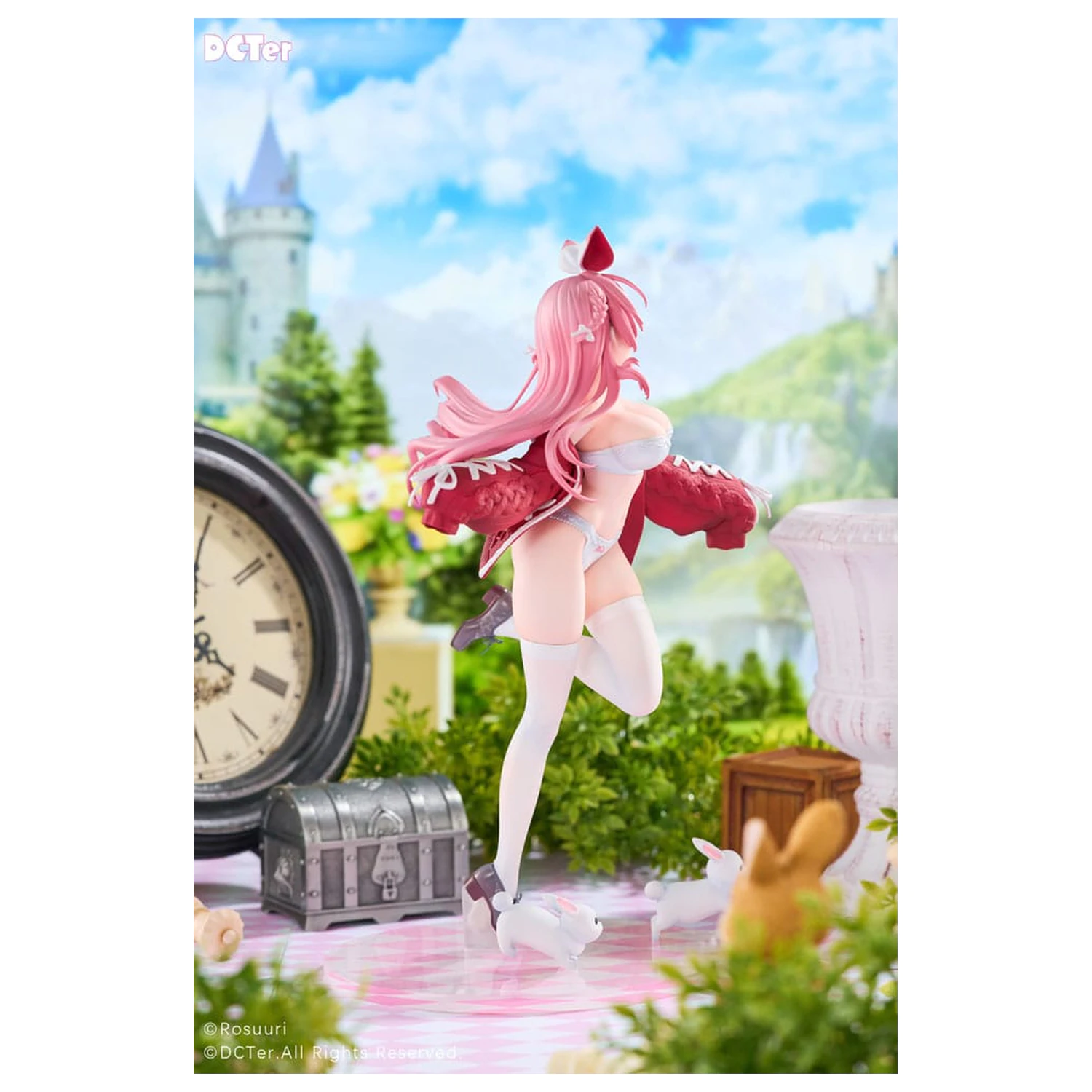 Rosuuri Original Character PVC kip 1/7 White Rabbit Rosu Swimsuit Ver. 25 cm fotografija proizvoda