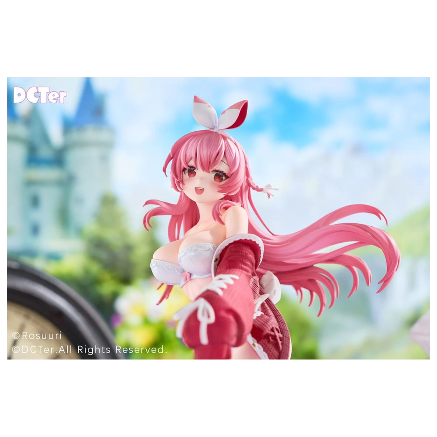 Rosuuri Original Character PVC kip 1/7 White Rabbit Rosu Swimsuit Ver. 25 cm fotografija proizvoda