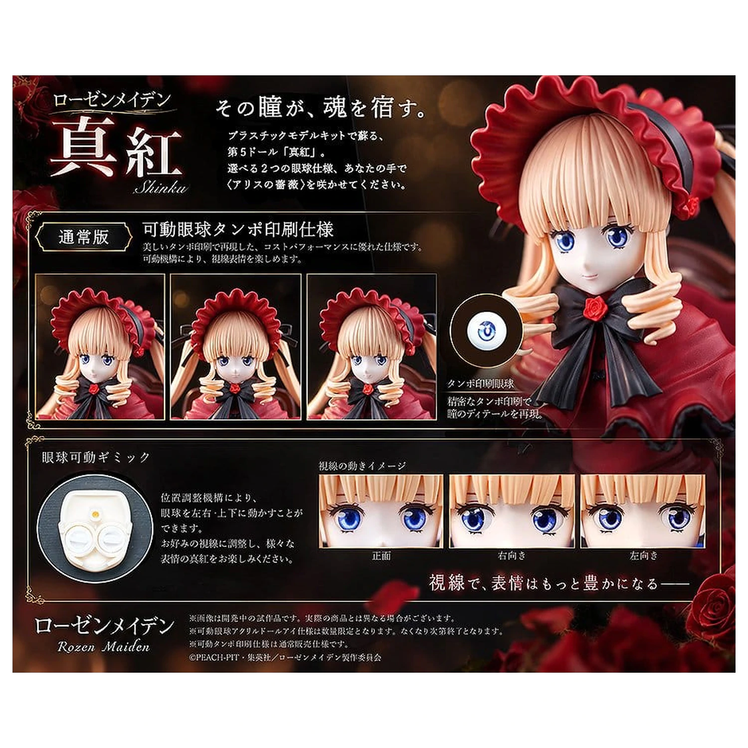 Rozen Maiden plastični model kit Shinku (Standard Version) 13 cm fotografija proizvoda