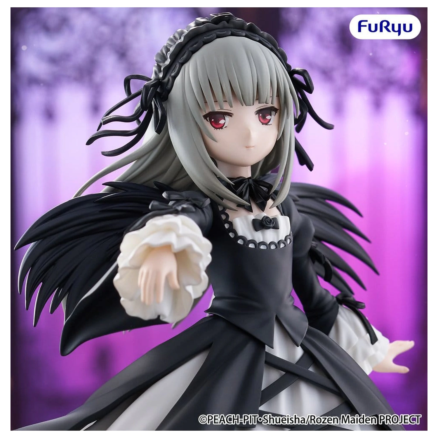 Rozen Maiden Trio-Try-iT PVC Kip Suigintou 18 cm fotografija proizvoda