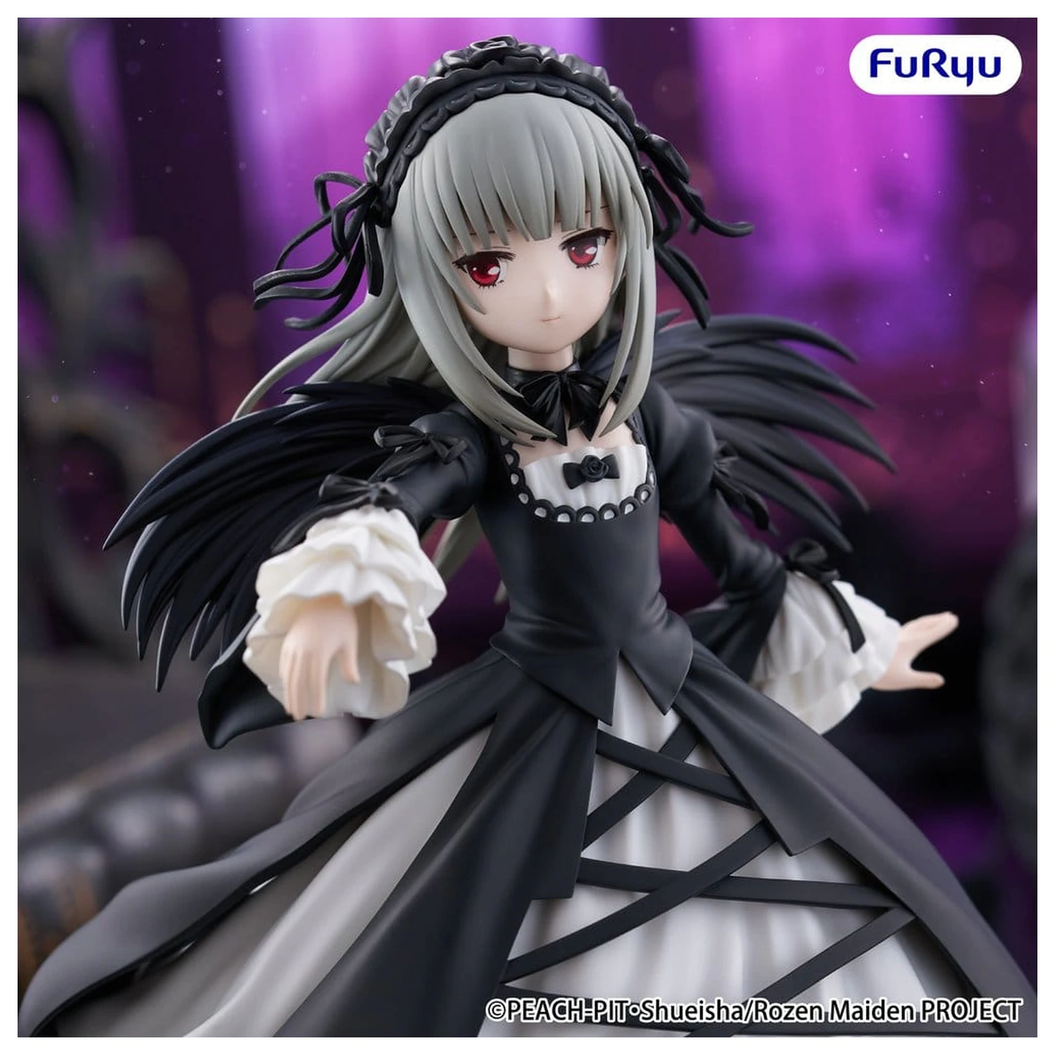 Rozen Maiden Trio-Try-iT PVC Kip Suigintou 18 cm fotografija proizvoda