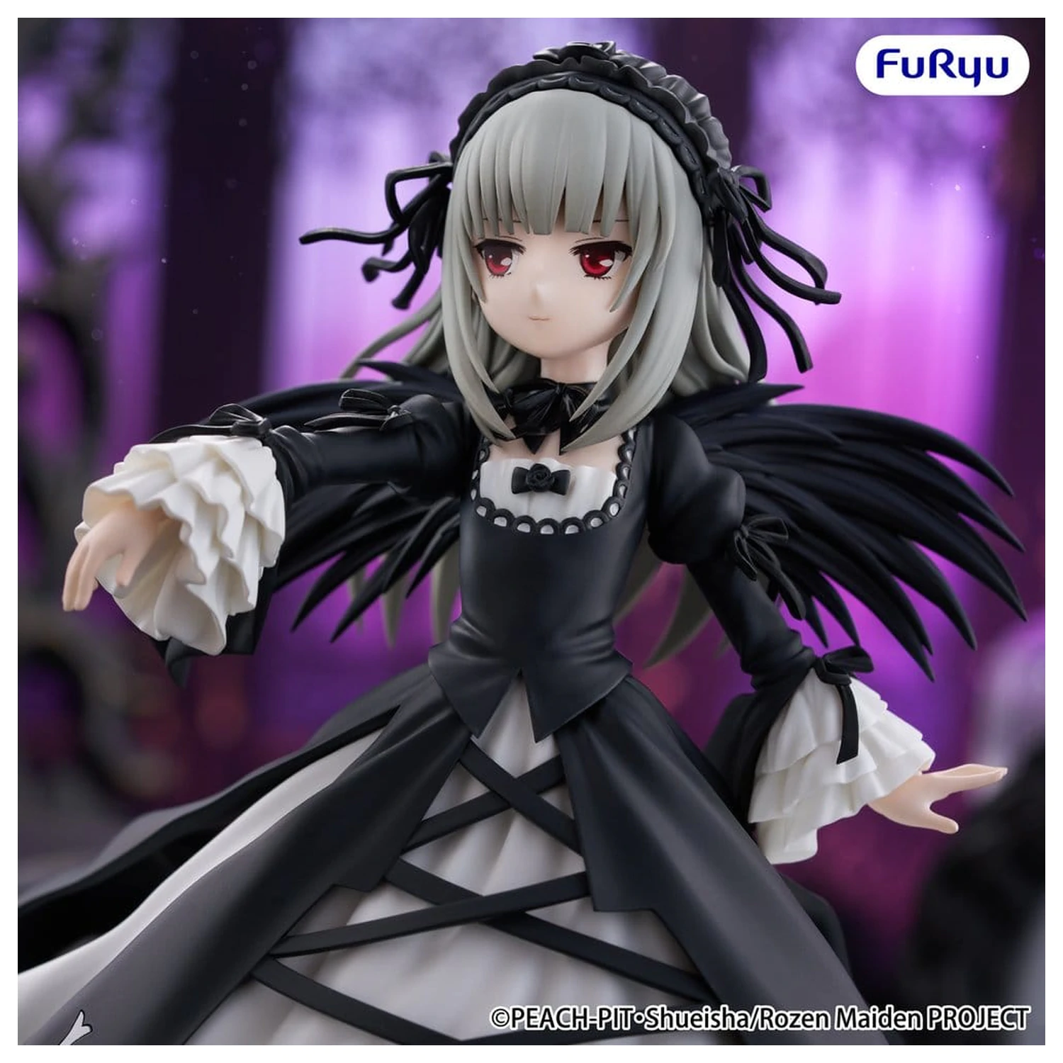 Rozen Maiden Trio-Try-iT PVC Kip Suigintou 18 cm fotografija proizvoda