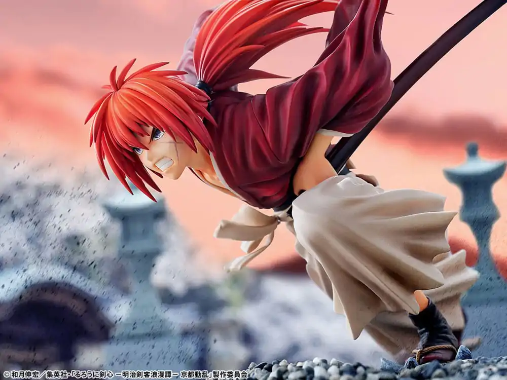Rurouni Kenshin: Meiji Kenkaku Romantan Kyoto Douran PVC Kip 1/6 Kenshin Himura Dragon Flight of Heaven Ver. 26 cm fotografija proizvoda
