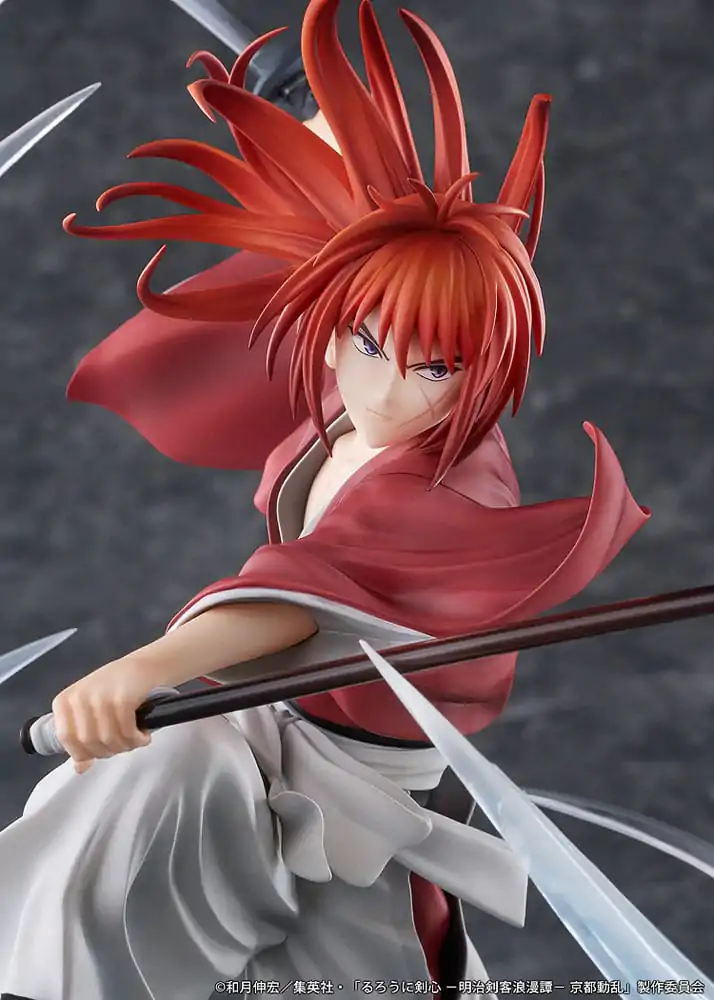 Rurouni Kenshin: Meiji Kenkaku Romantan Kyoto Douran PVC kip 1/7 Kenshin Himura Souryusen Ver. 27 cm fotografija proizvoda