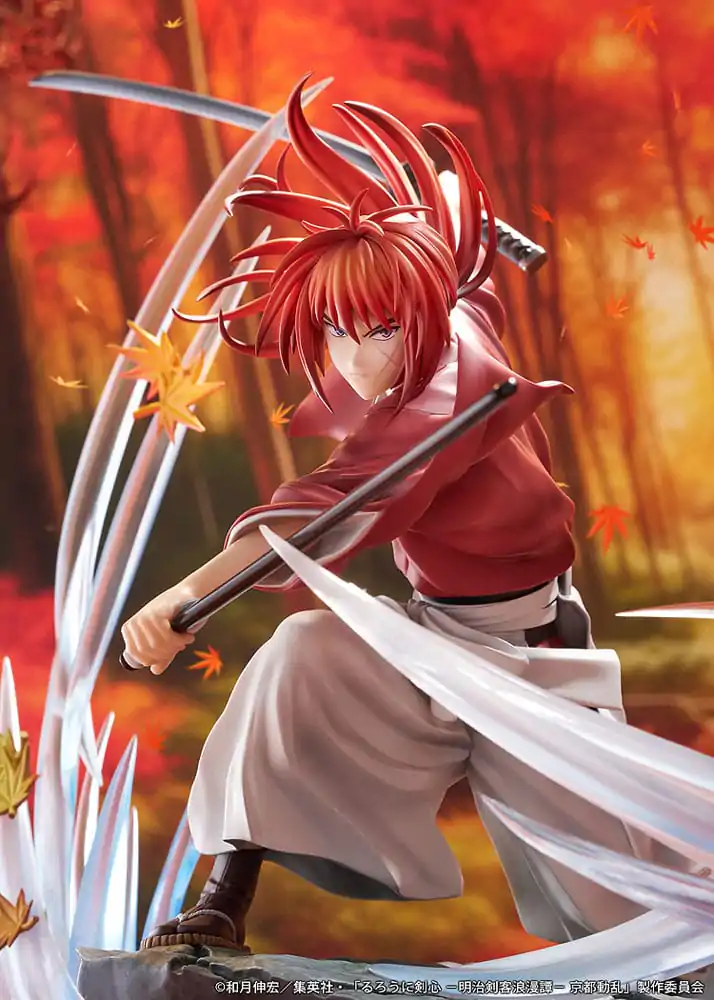 Rurouni Kenshin: Meiji Kenkaku Romantan Kyoto Douran PVC kip 1/7 Kenshin Himura Souryusen Ver. 27 cm fotografija proizvoda