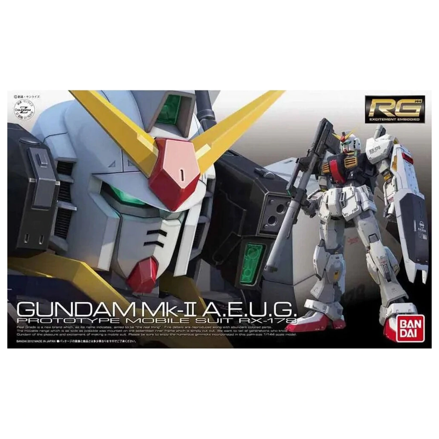 RX-178 Gundam Mk-II A.E.U.G. model kit RG 1/144 fotografija proizvoda