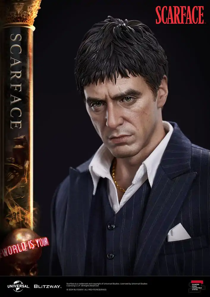 Scarface Vrhunska Skulptura Razmjera 1/4 Tony Montana 53 cm fotografija proizvoda