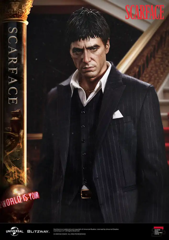 Scarface Vrhunska Skulptura Razmjera 1/4 Tony Montana 53 cm fotografija proizvoda