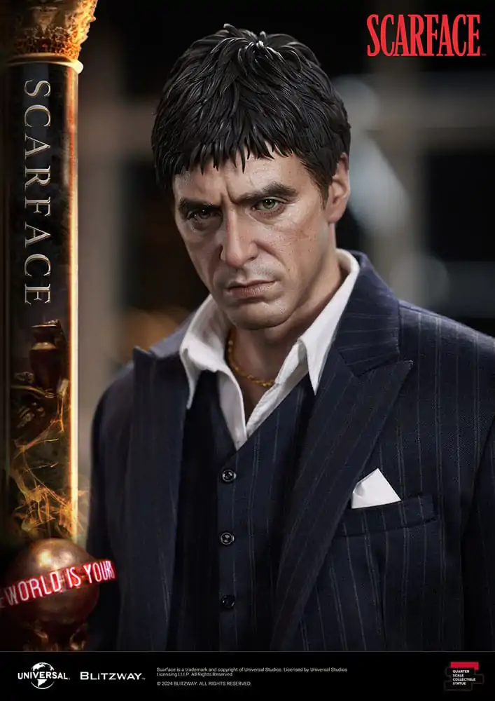 Scarface Vrhunska Skulptura Razmjera 1/4 Tony Montana 53 cm fotografija proizvoda