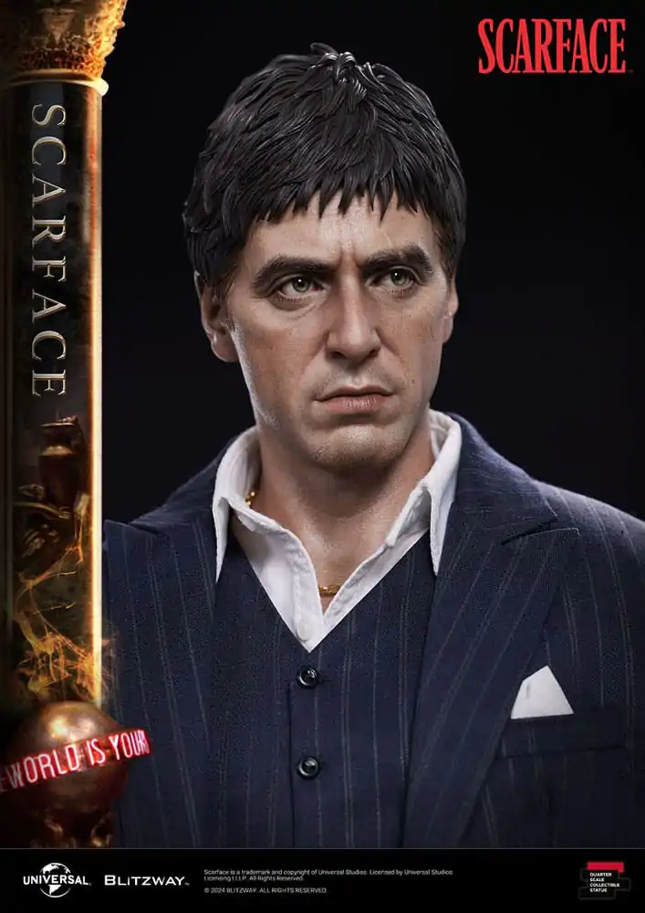 Scarface Vrhunska Skulptura Razmjera 1/4 Tony Montana 53 cm fotografija proizvoda