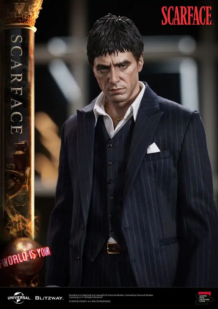 Scarface Vrhunska Skulptura Razmjera 1/4 Tony Montana 53 cm fotografija proizvoda