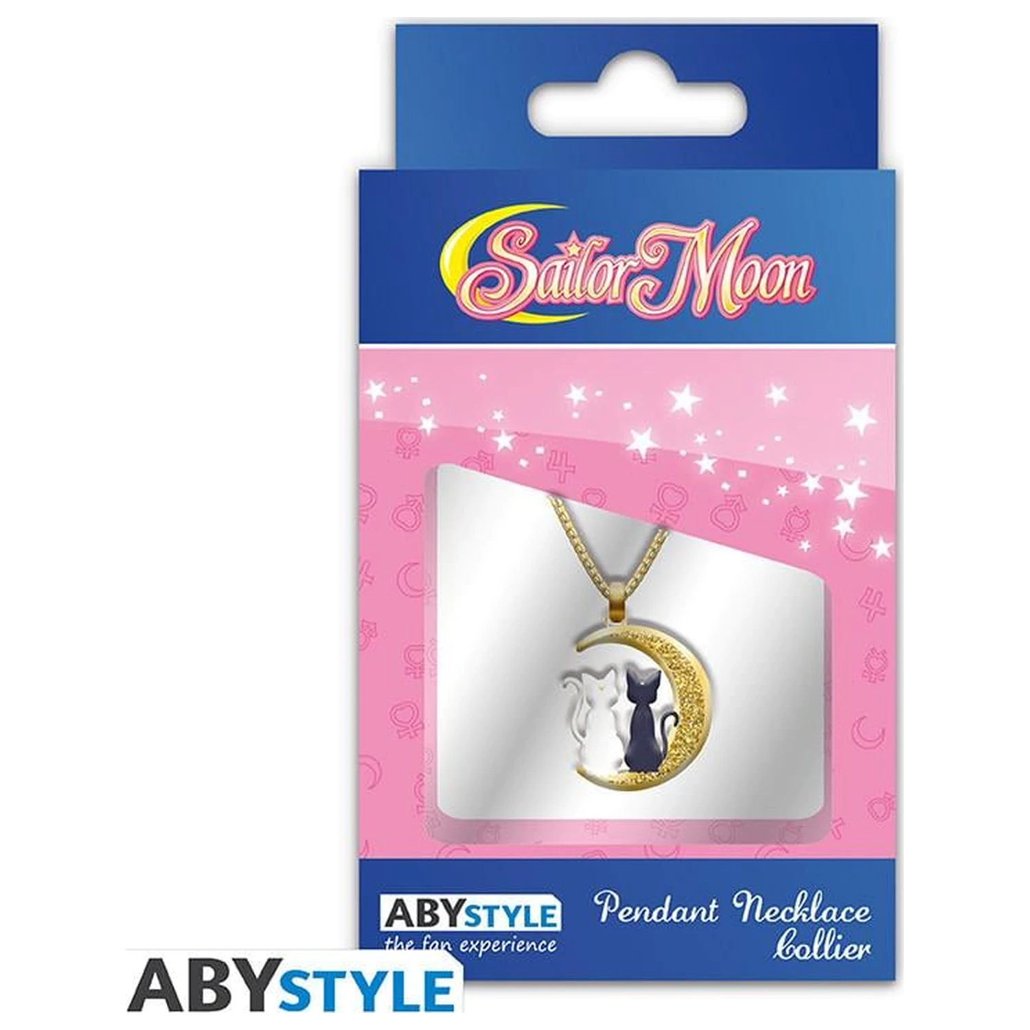 Sailor Moon Mačke na Mjesecu ogrlica s privjeskom fotografija proizvoda