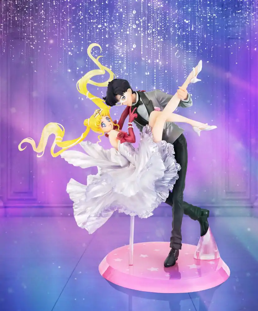 Sailor Moon FiguartsZERO Chouette PVC kip Usagi & Tuxedo Mask Moonlight Glow Edition 24 cm fotografija proizvoda
