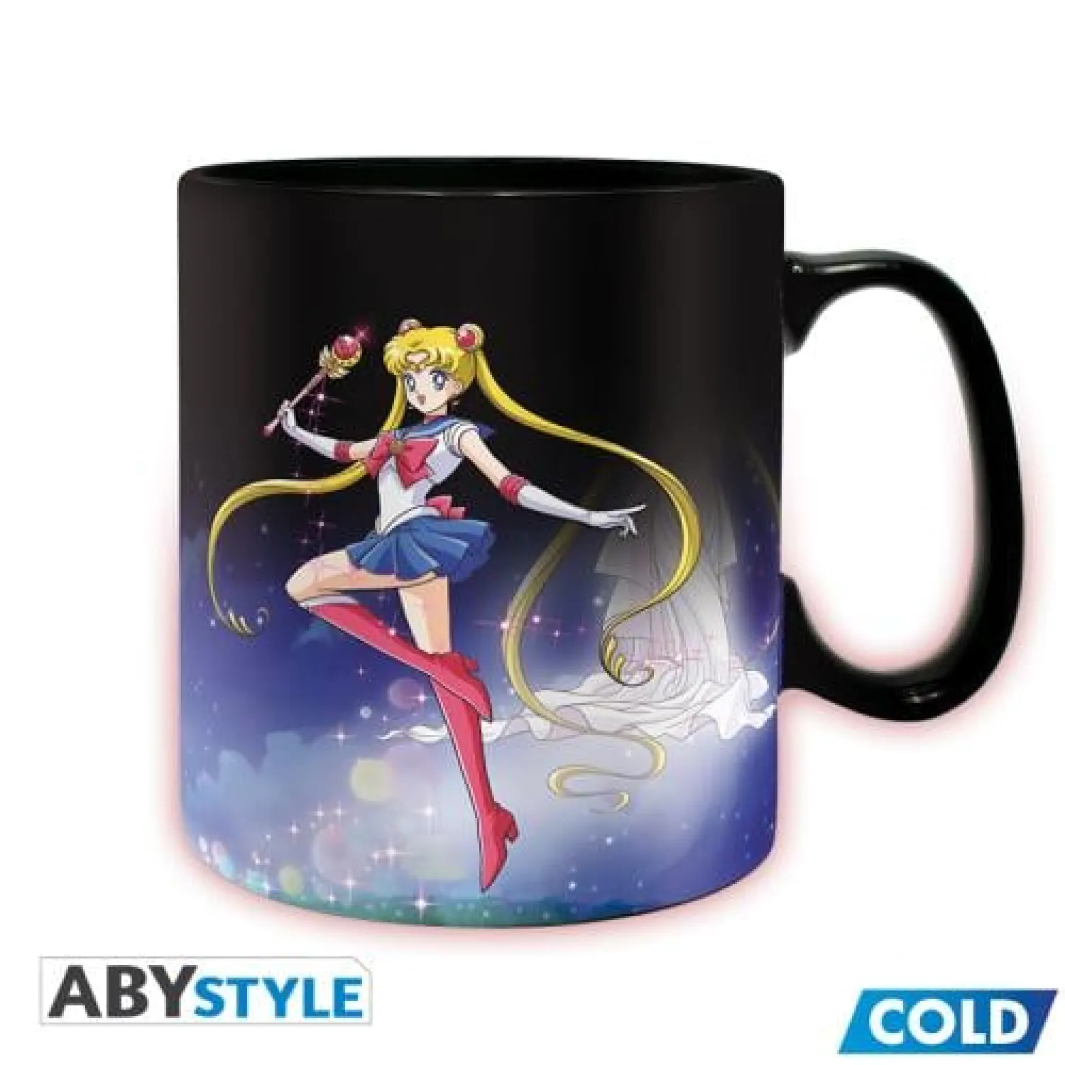 SAILOR MOON - Sailor & Chibi - Šalica koja mijenja boju 460ml fotografija proizvoda