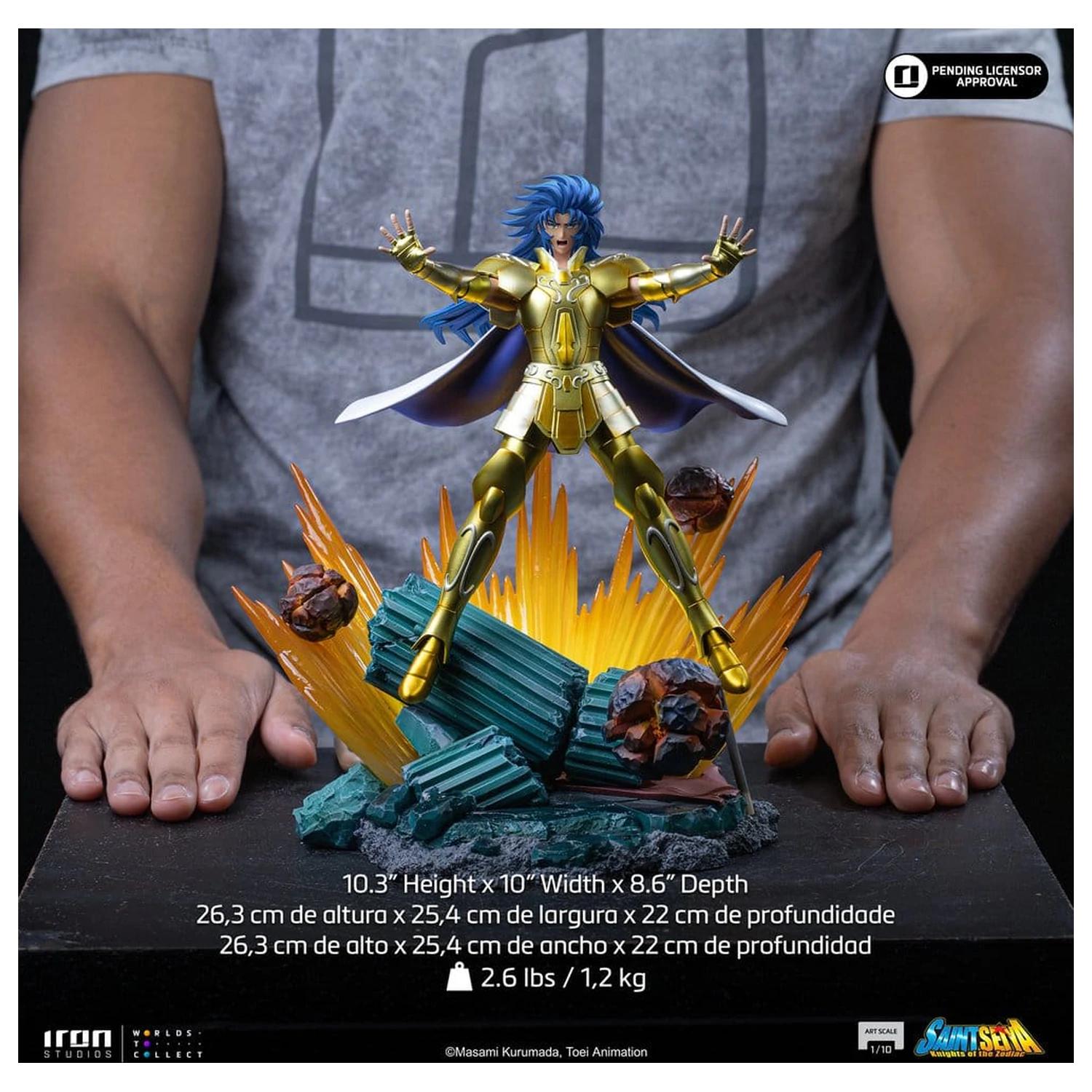 Saint Seiya Art Scale Statua 1/10 Gemini Saga 26 cm fotografija proizvoda