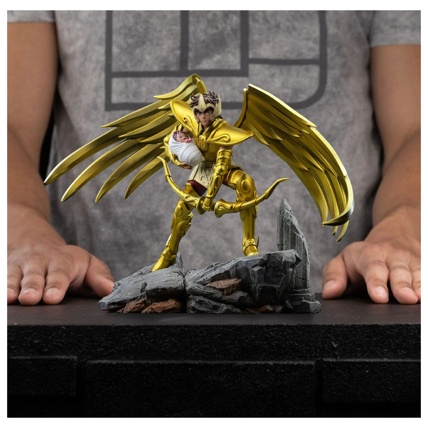 Saint Seiya Art Scale kip 1/10 Sagittarius Aiolos 21 cm fotografija proizvoda