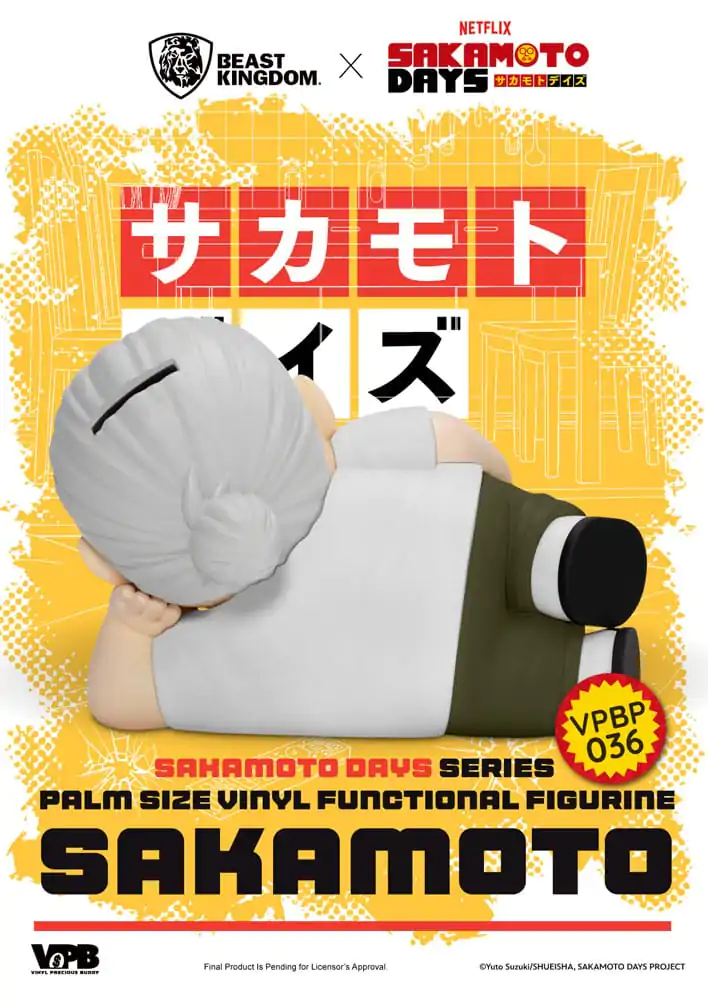 Sakamoto Days Piggy vinilna banka Taro Sakamoto 14 cm fotografija proizvoda