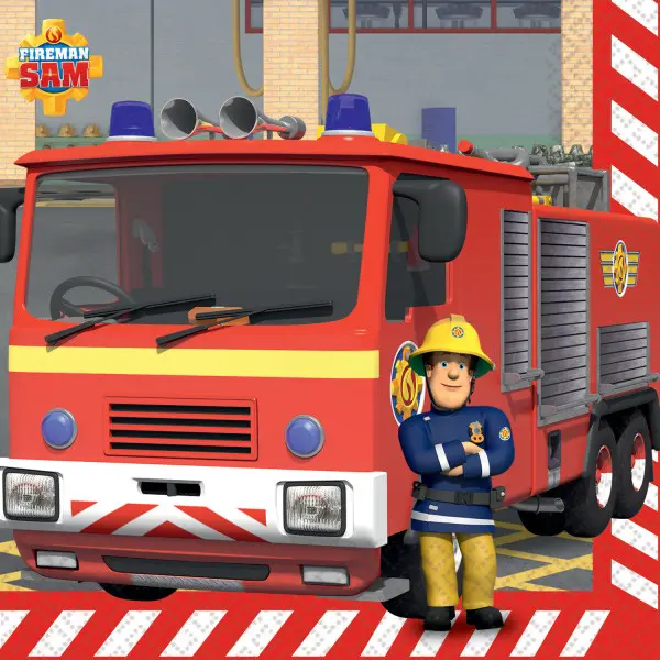 Fireman Sam salvete 16 kom 33x33 cm fotografija proizvoda