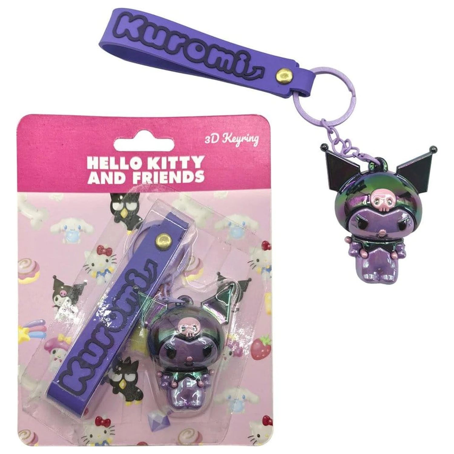 Sanrio 3D privjesak za ključeve Hello Kitty Kuromi fotografija proizvoda