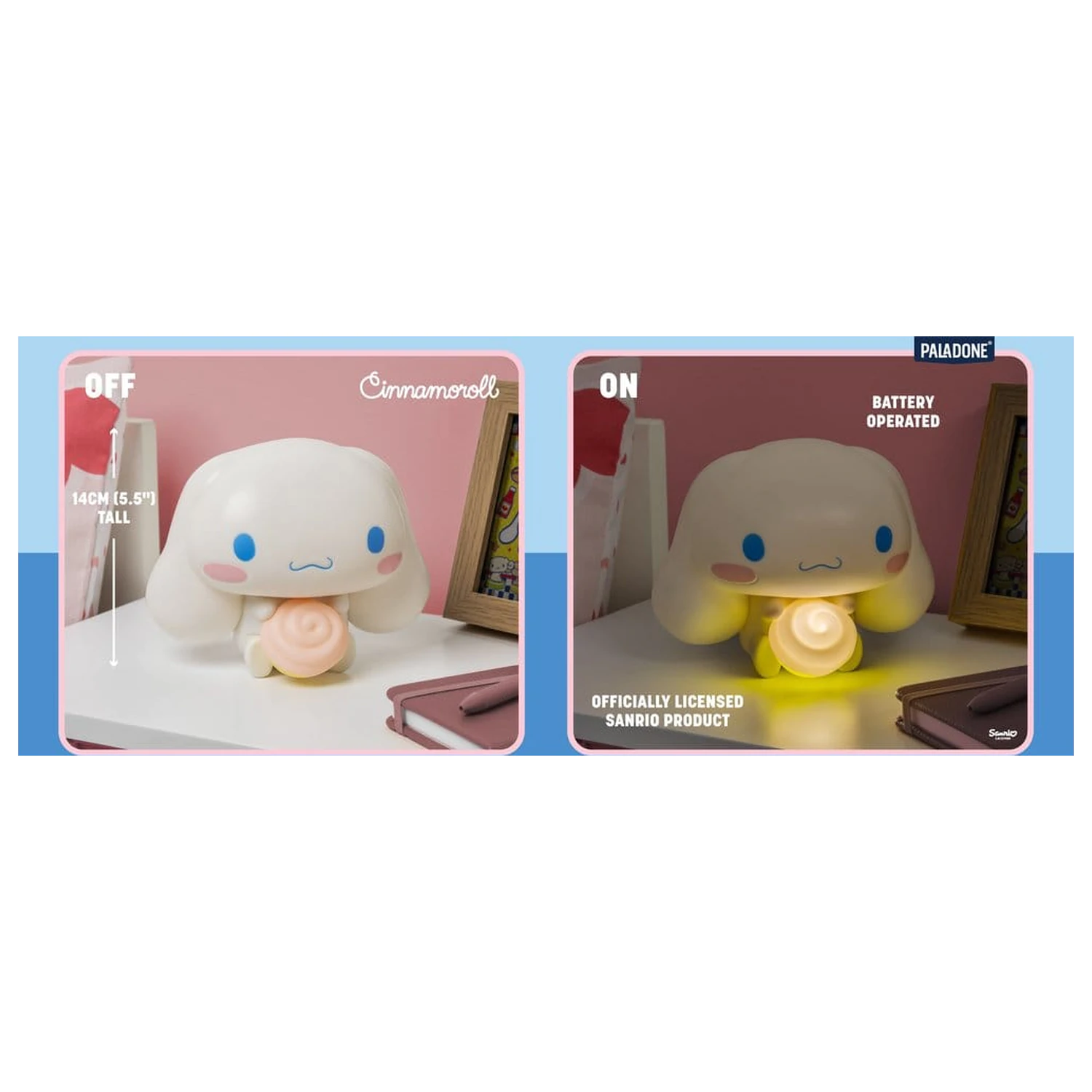 Sanrio GloBuddies Light Cinnamoroll 14 cm fotografija proizvoda