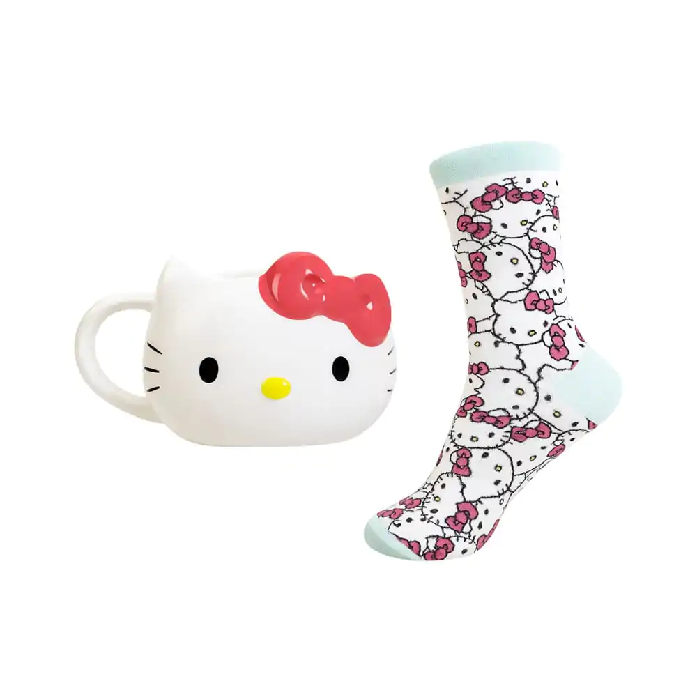 Sanrio 3D šalica i set čarapa Hello Kitty fotografija proizvoda