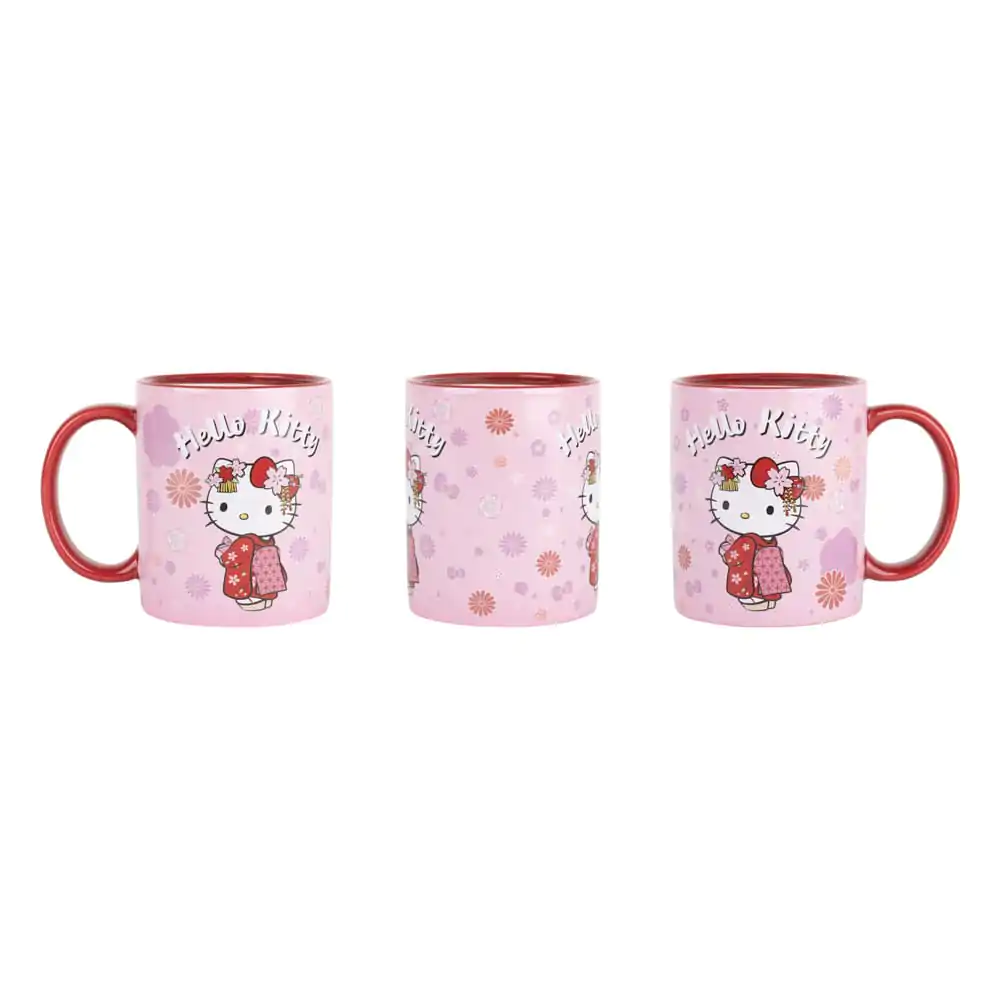 Sanrio šalica koja mijenja boju pod utjecajem topline Hello Kitty Kimono 320 ml fotografija proizvoda