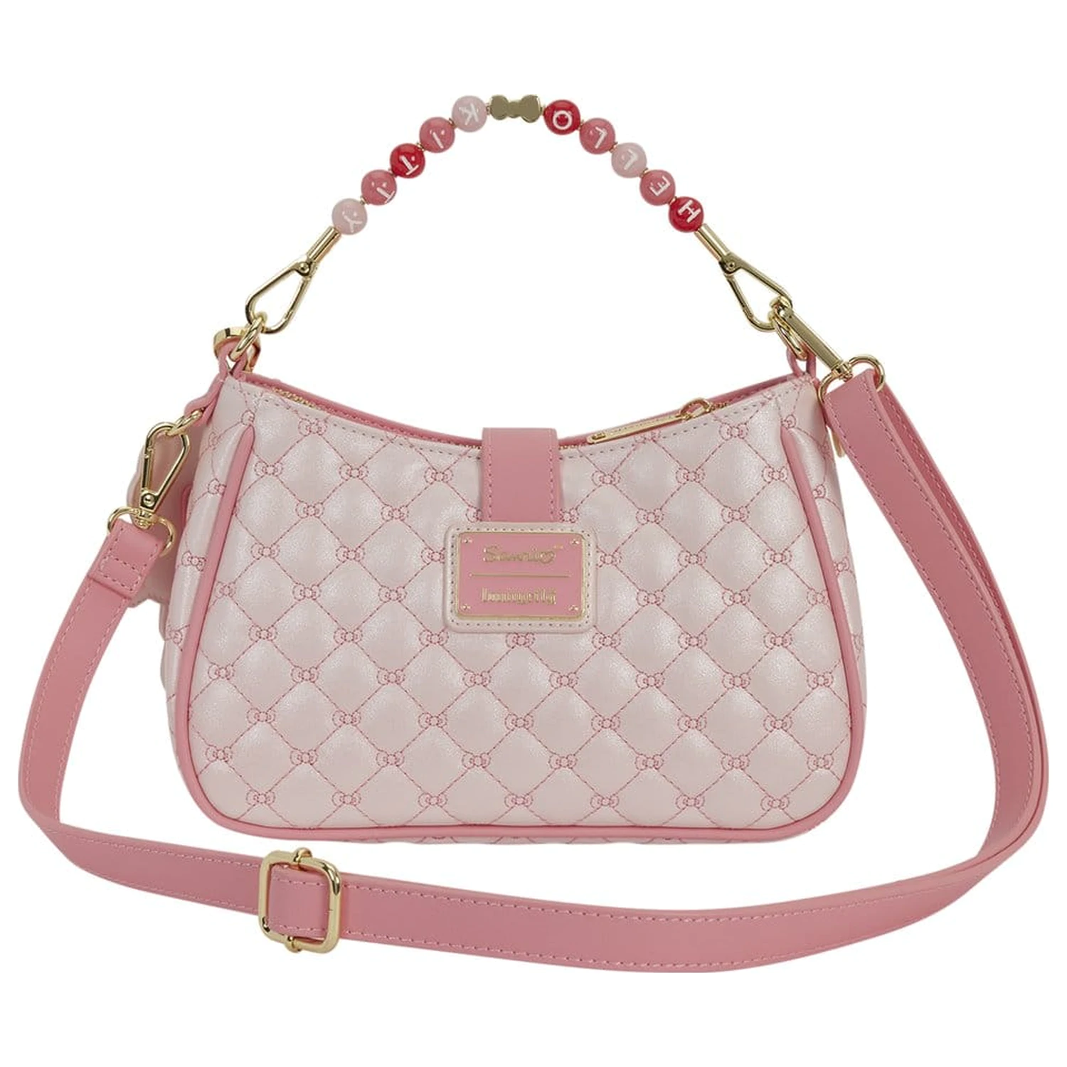 Sanrio by Loungefly torba preko tijela s ručkom od perlica i ukrasom za torbu Hello Kitty Quilted fotografija proizvoda