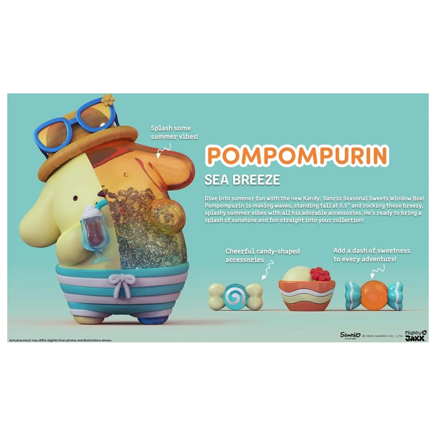 Sanrio Kandy Pompompurin Sea Breeze Series 15 cm fotografija proizvoda