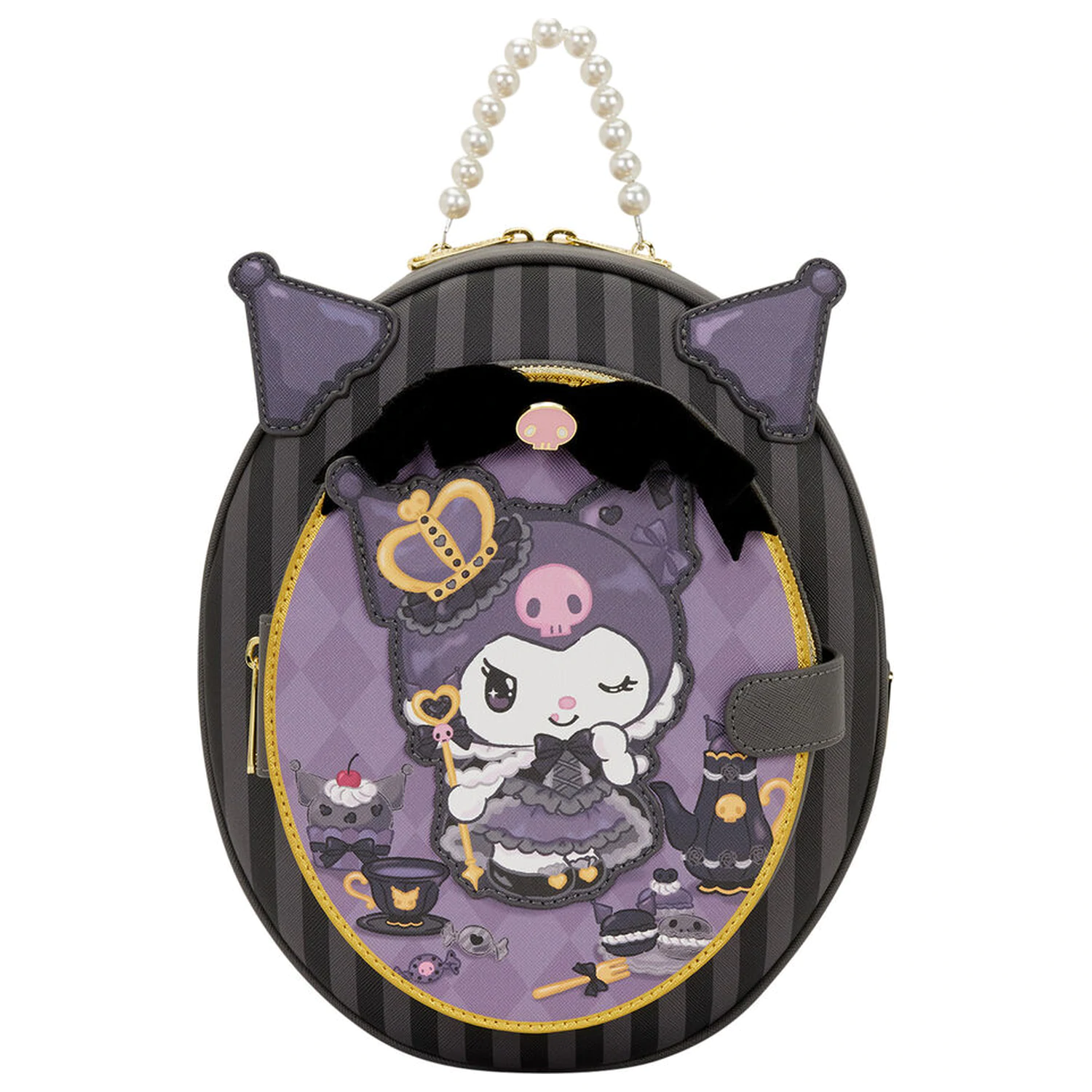 Loungefly Hello Kitty Kuromi 20th Anniversary ruksak 28 cm fotografija proizvoda